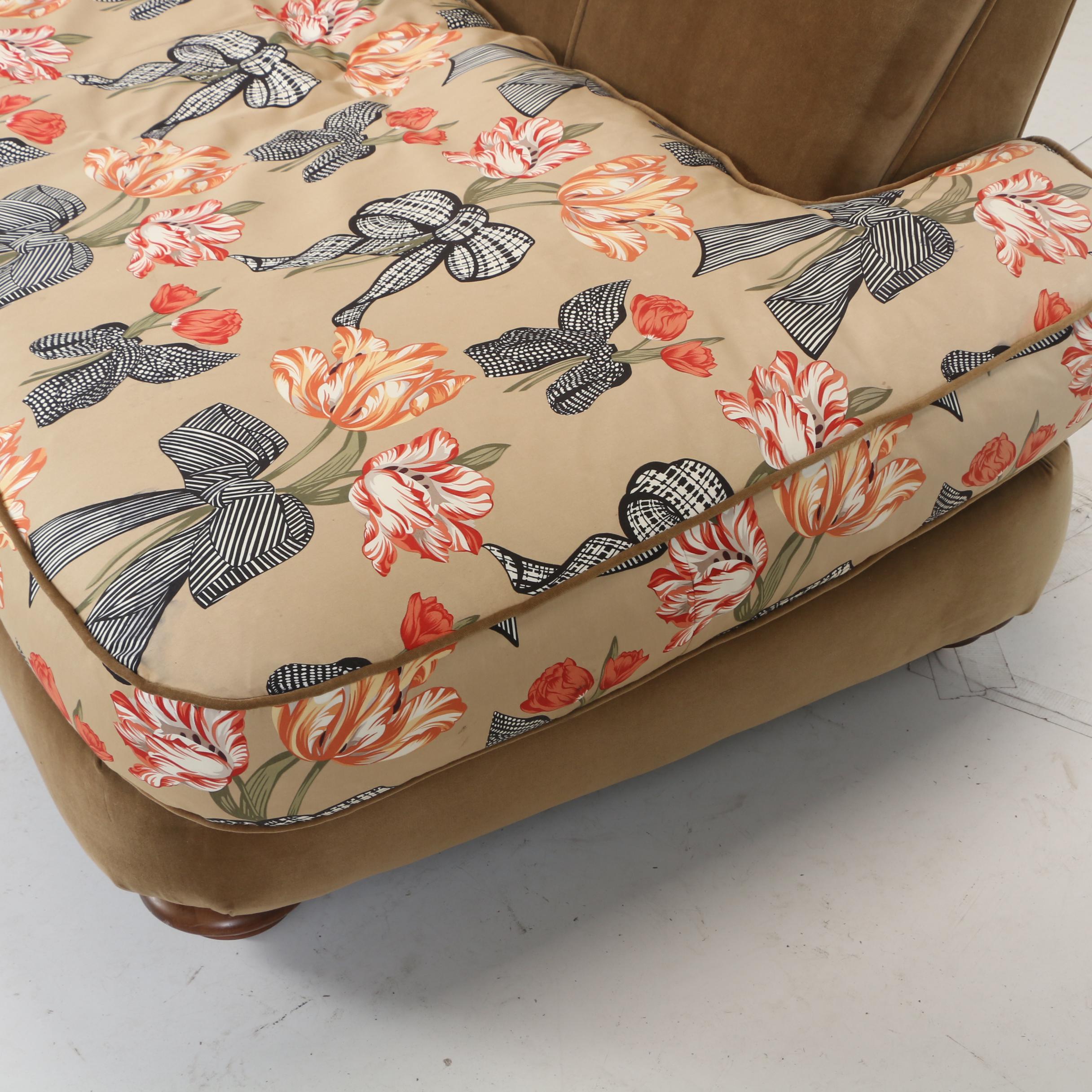 Thayer Coggin Furniture Custom-Upholstered Left-Arm Facing Sofa