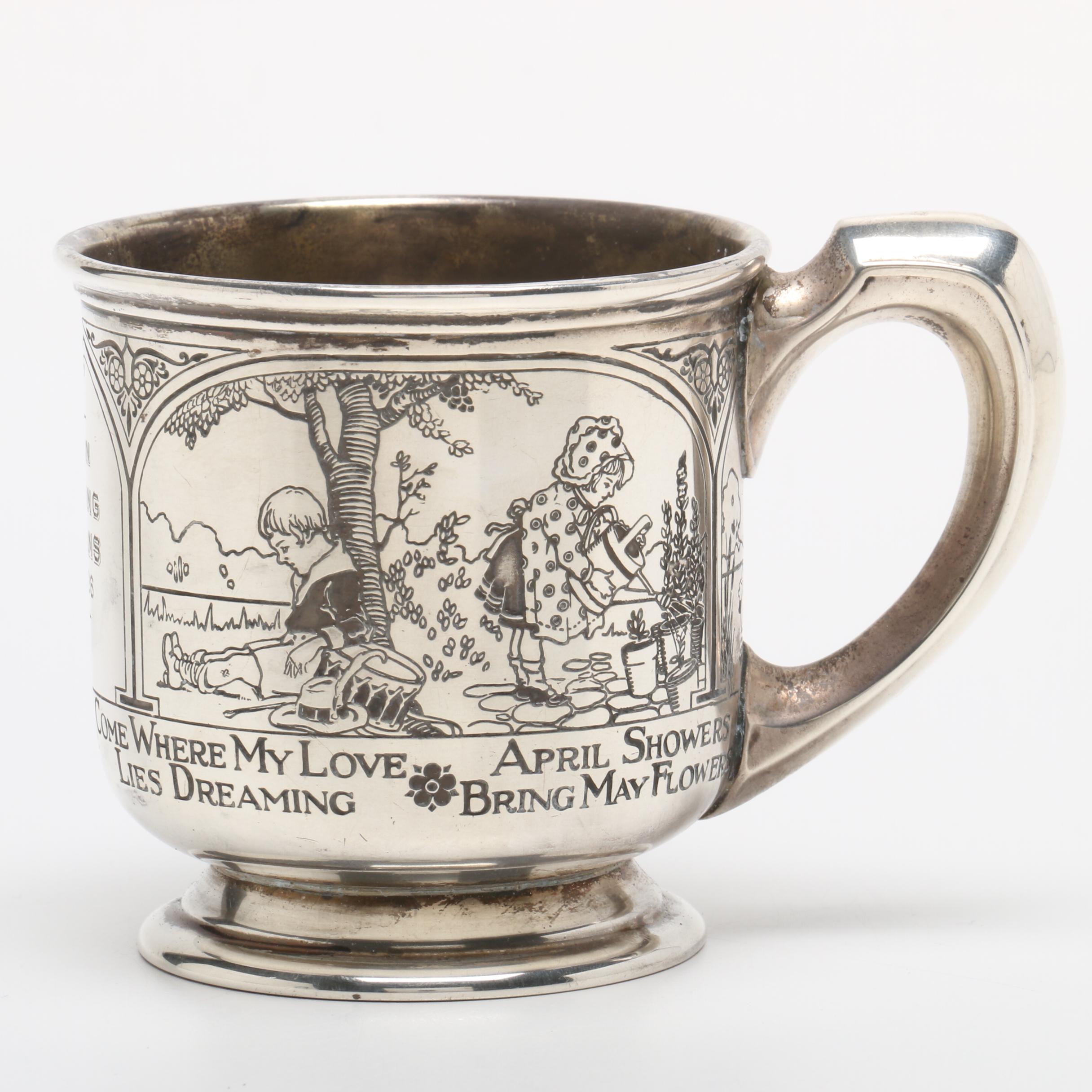 Wm. B. Kerr & Co. Sterling Silver Baby Cup, Circa 1920s.
