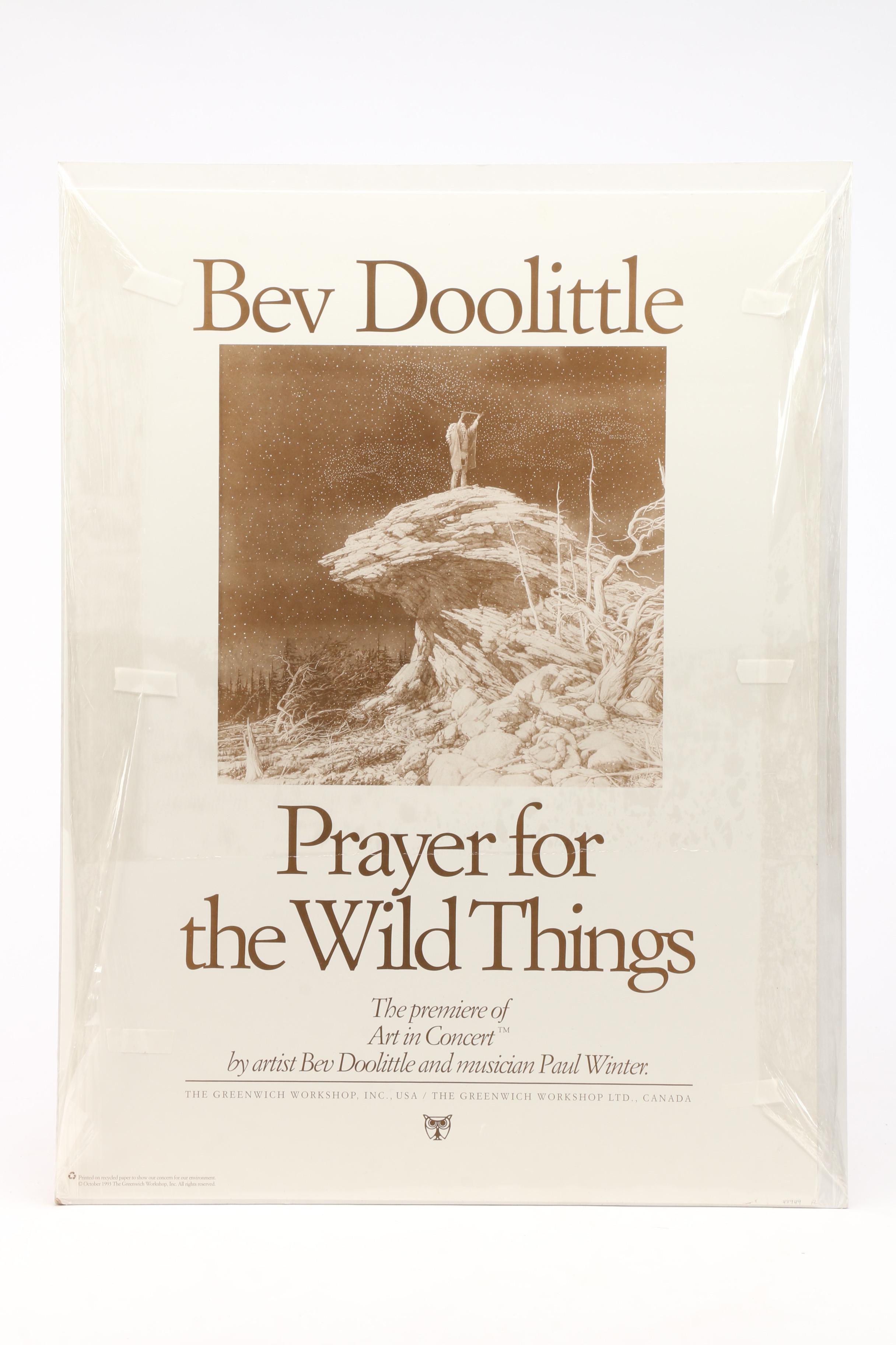 Bev Doolittle Limited Edition Offset Lithograph "Prayer for the Wild Things"