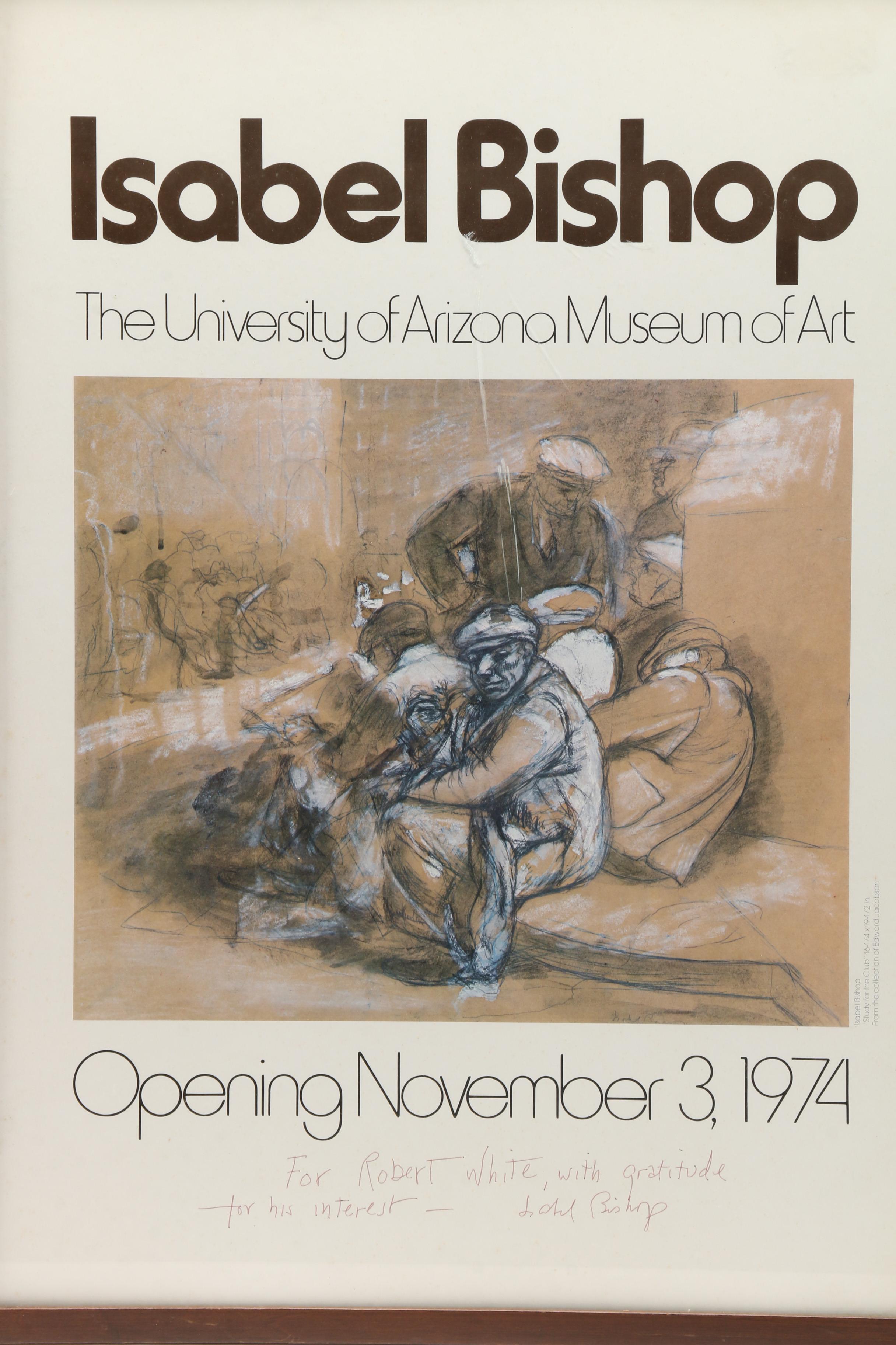 1974 Offset Lithograph Exhibition Poster after Isabel Bishop
