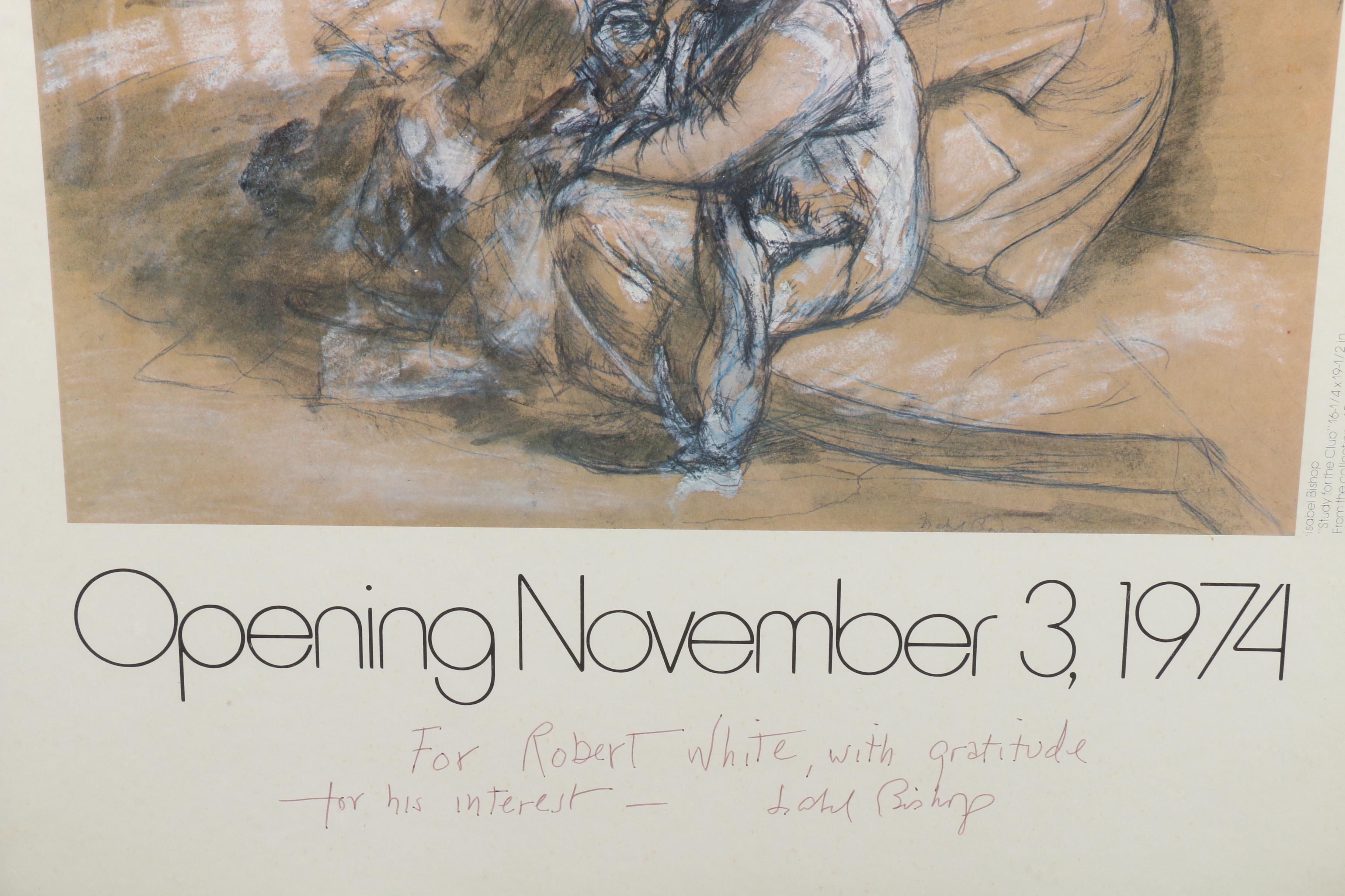 1974 Offset Lithograph Exhibition Poster after Isabel Bishop