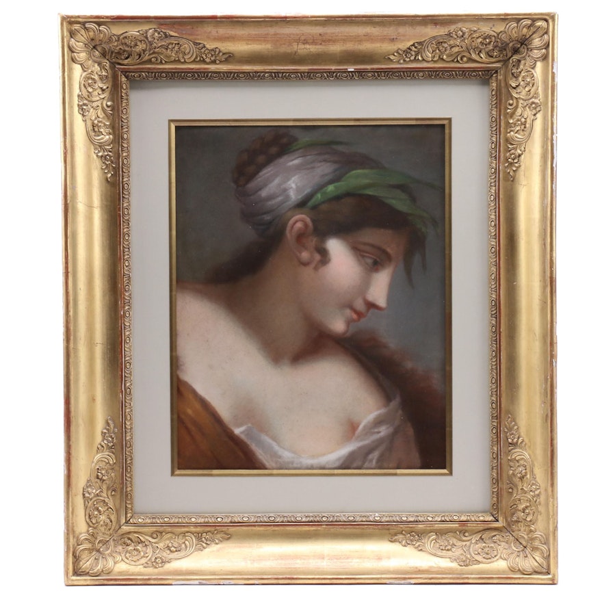 Classical Style Portrait Pastel Drawing