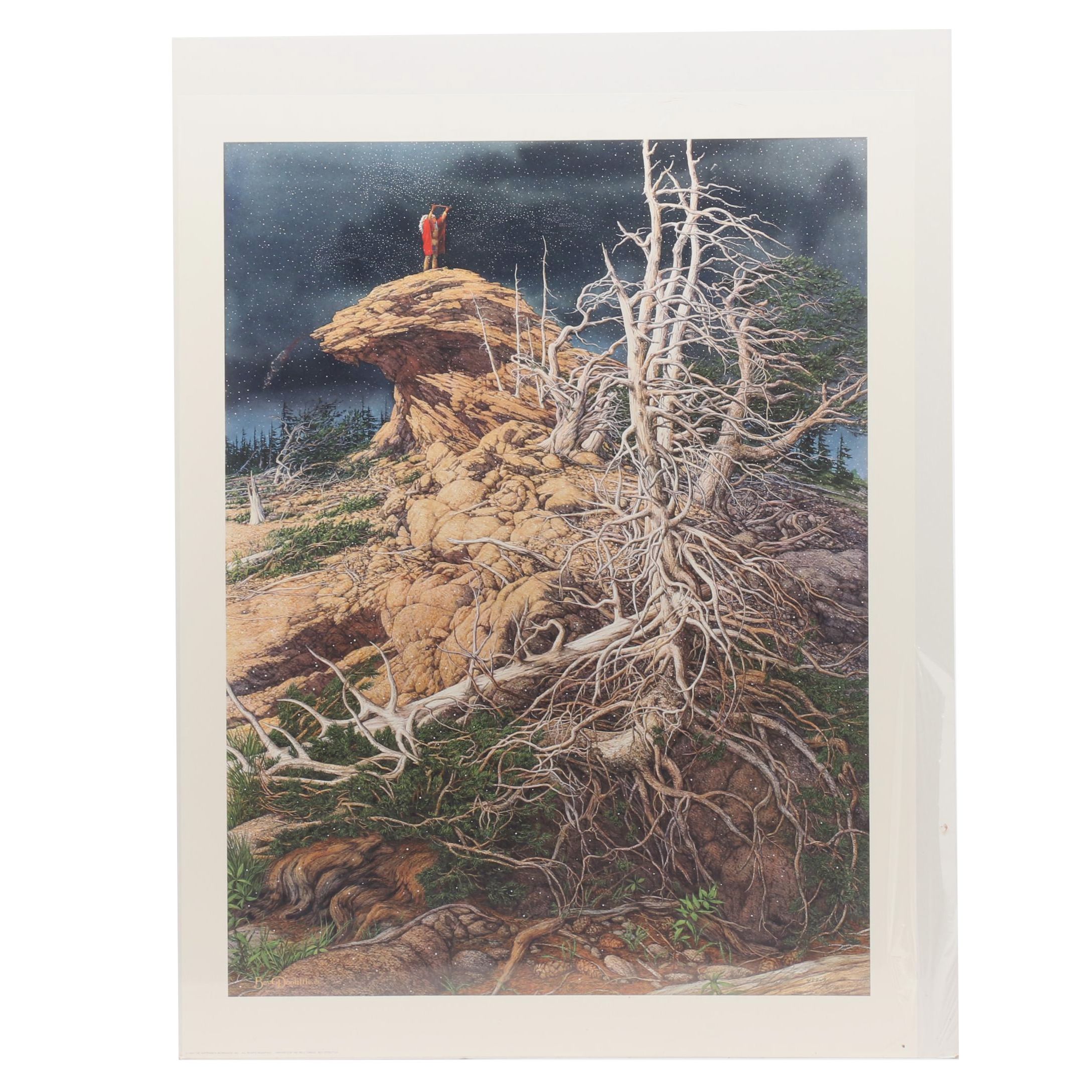 Bev Doolittle Limited Edition Offset Lithograph "Prayer for the Wild Things"