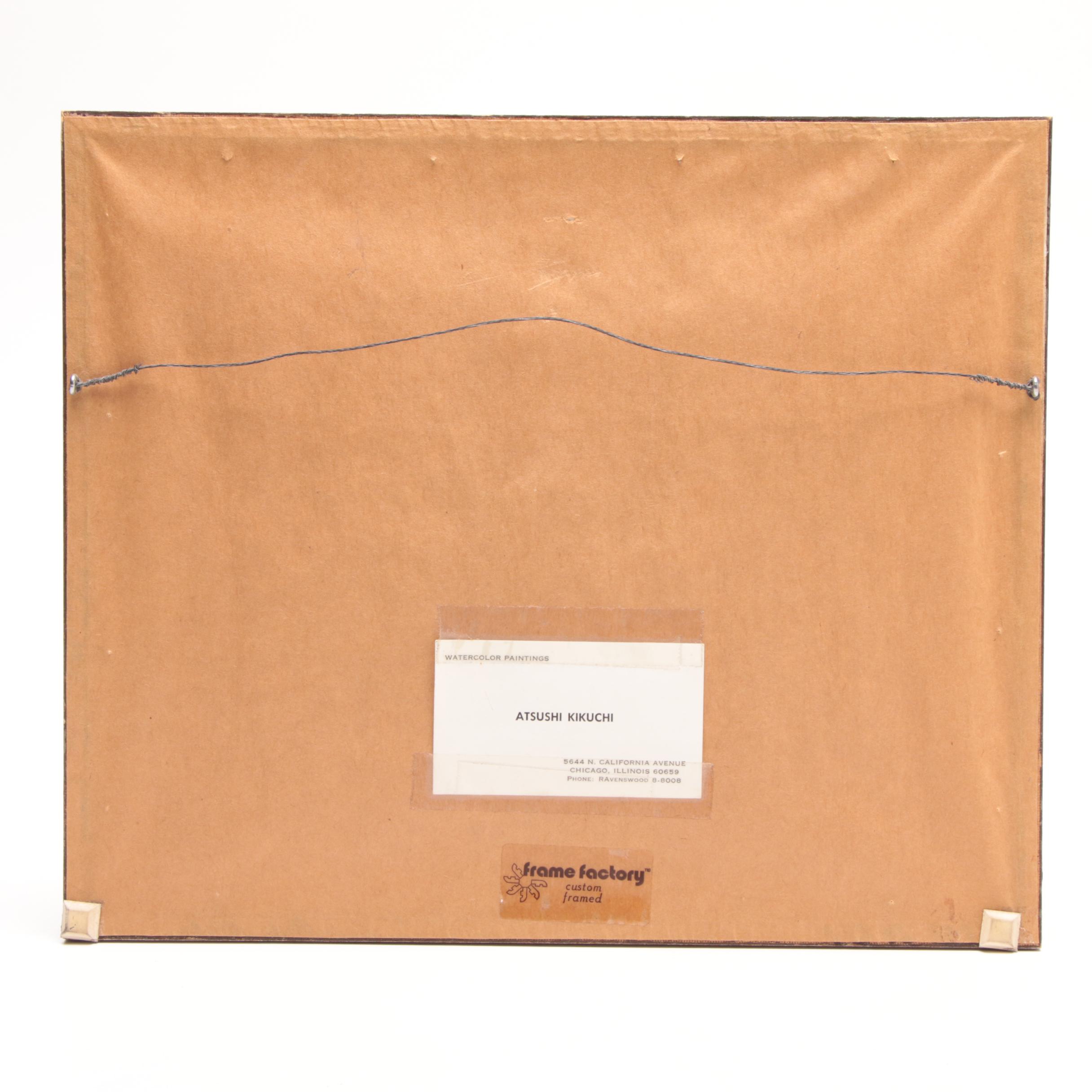 Atsushi Kikuchi Watercolor Painting of Beach Scene