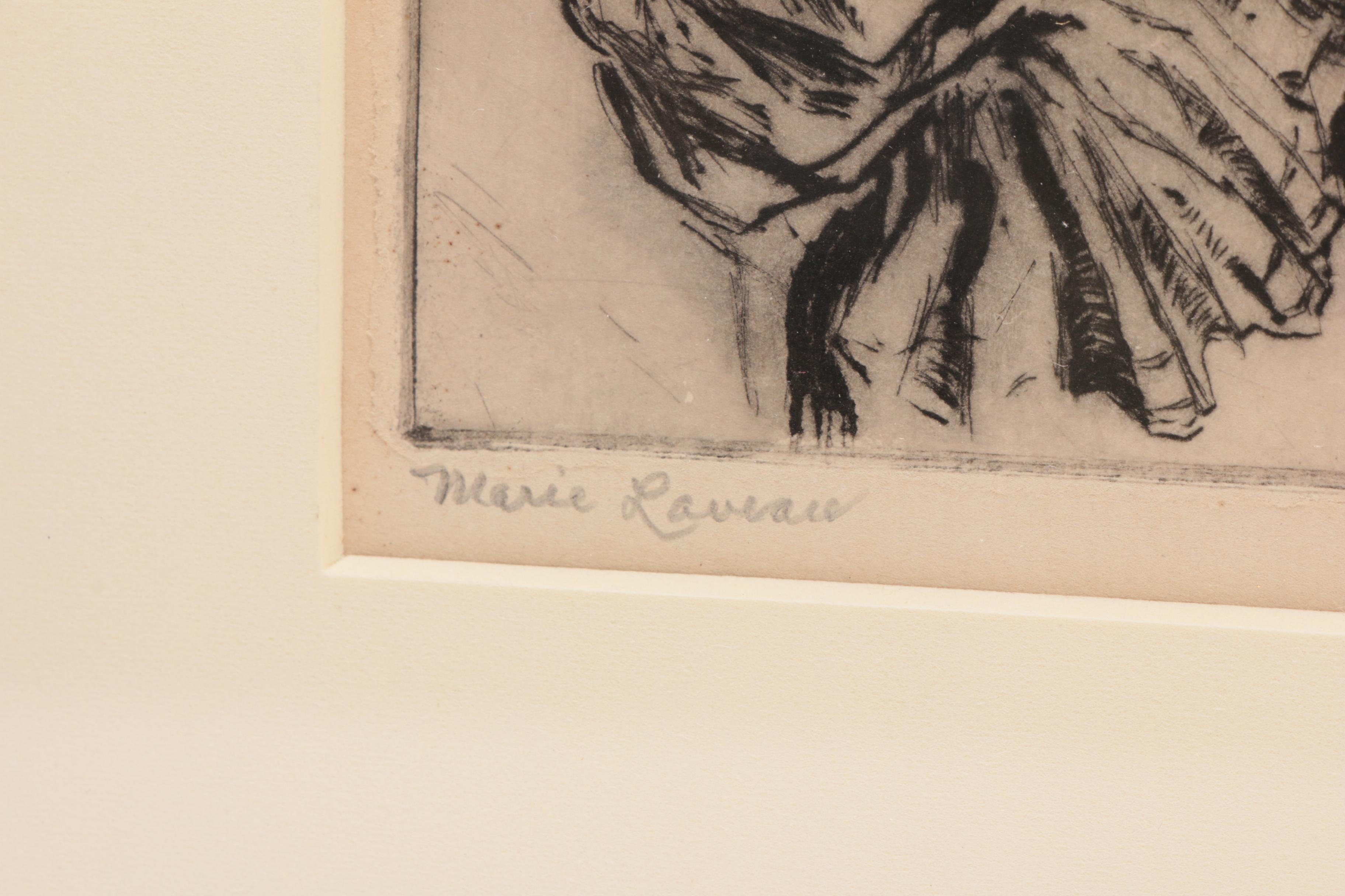 Paul Ashbrook Etching "Marie Laveau"