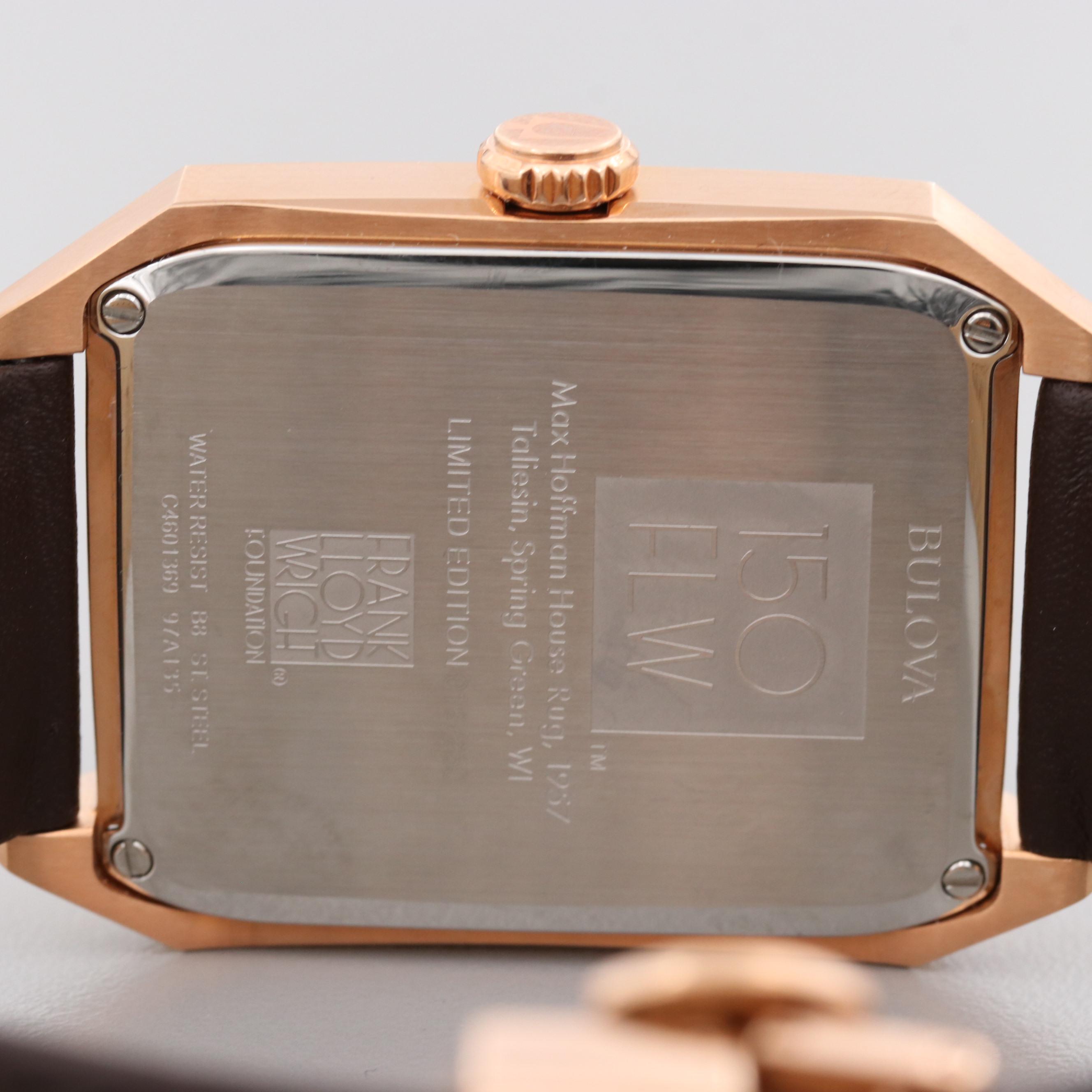 Bulova Limited Edition Frank Lloyd Wright Foundation Watch