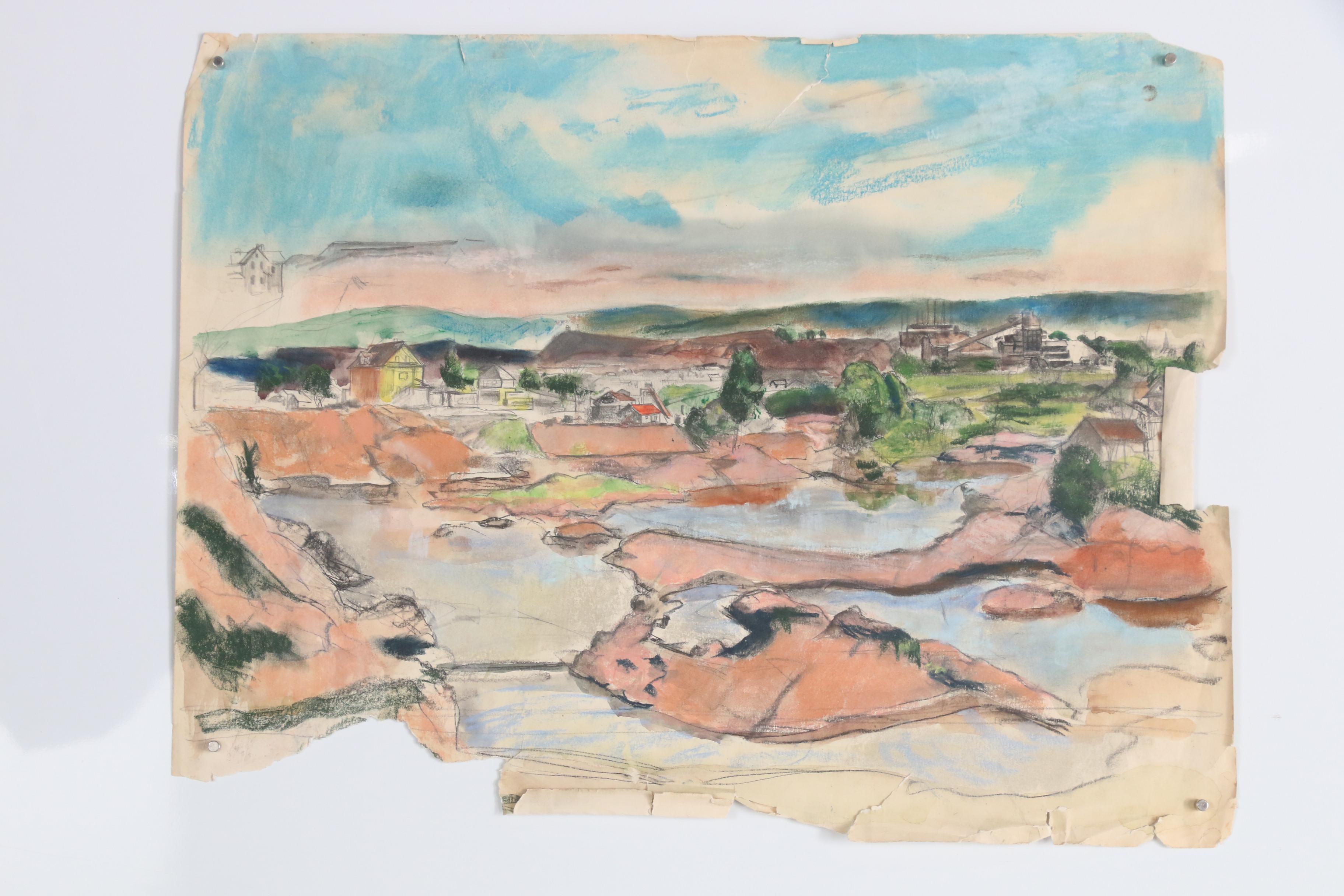 Cathal O'Toole Mixed Media Coastal Landscape Paintings