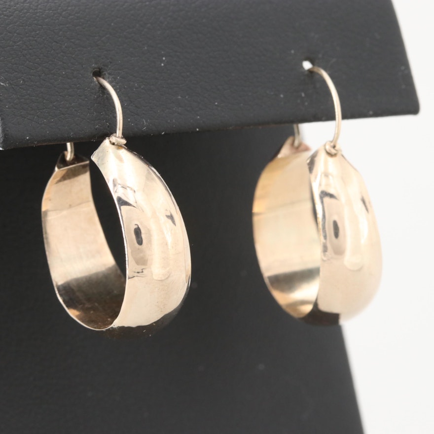 10K Yellow Gold Hoop Earrings