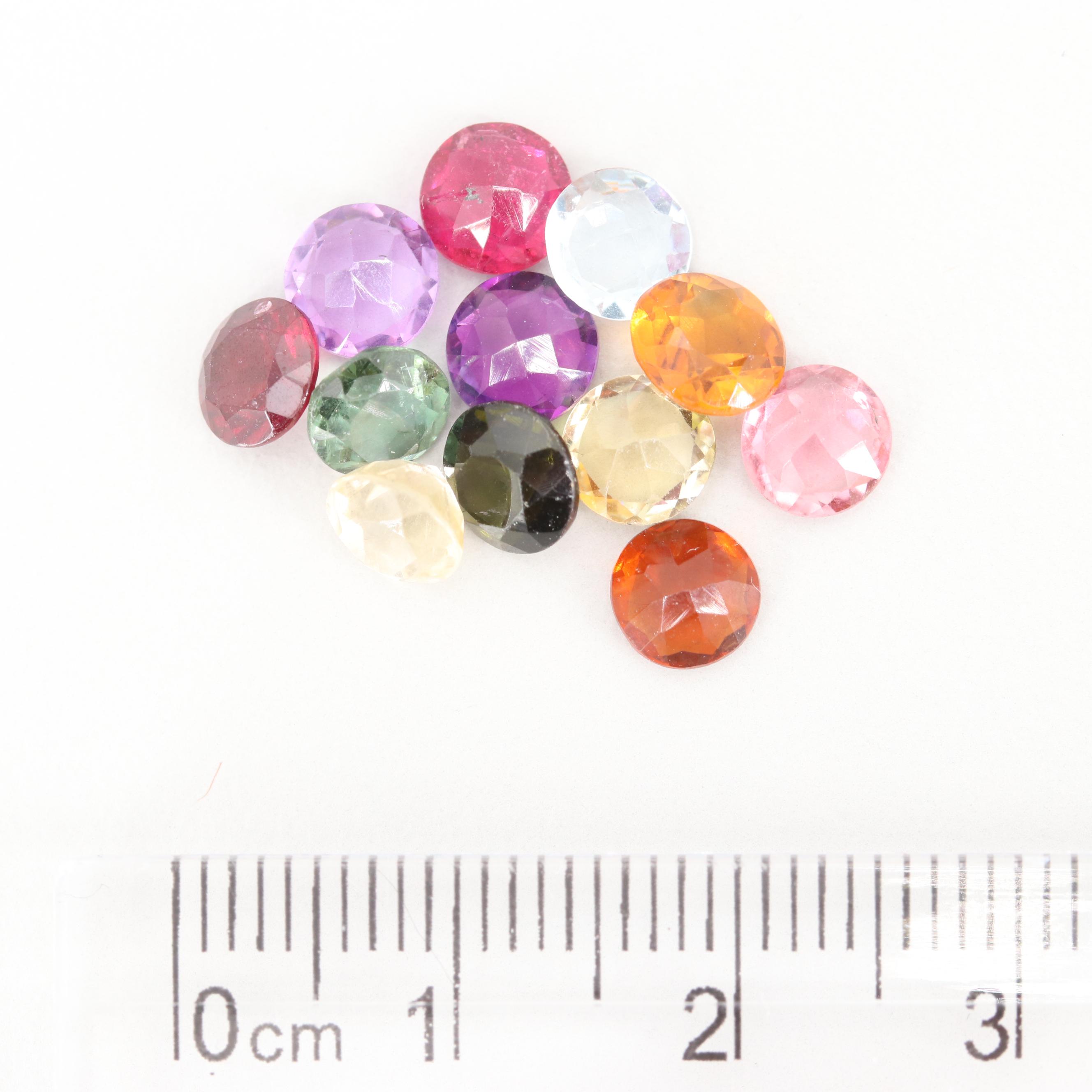 Loose 7.83 CTW Amethyst, Citrine, Garnet, Tourmaline, Topaz and Aquamarine