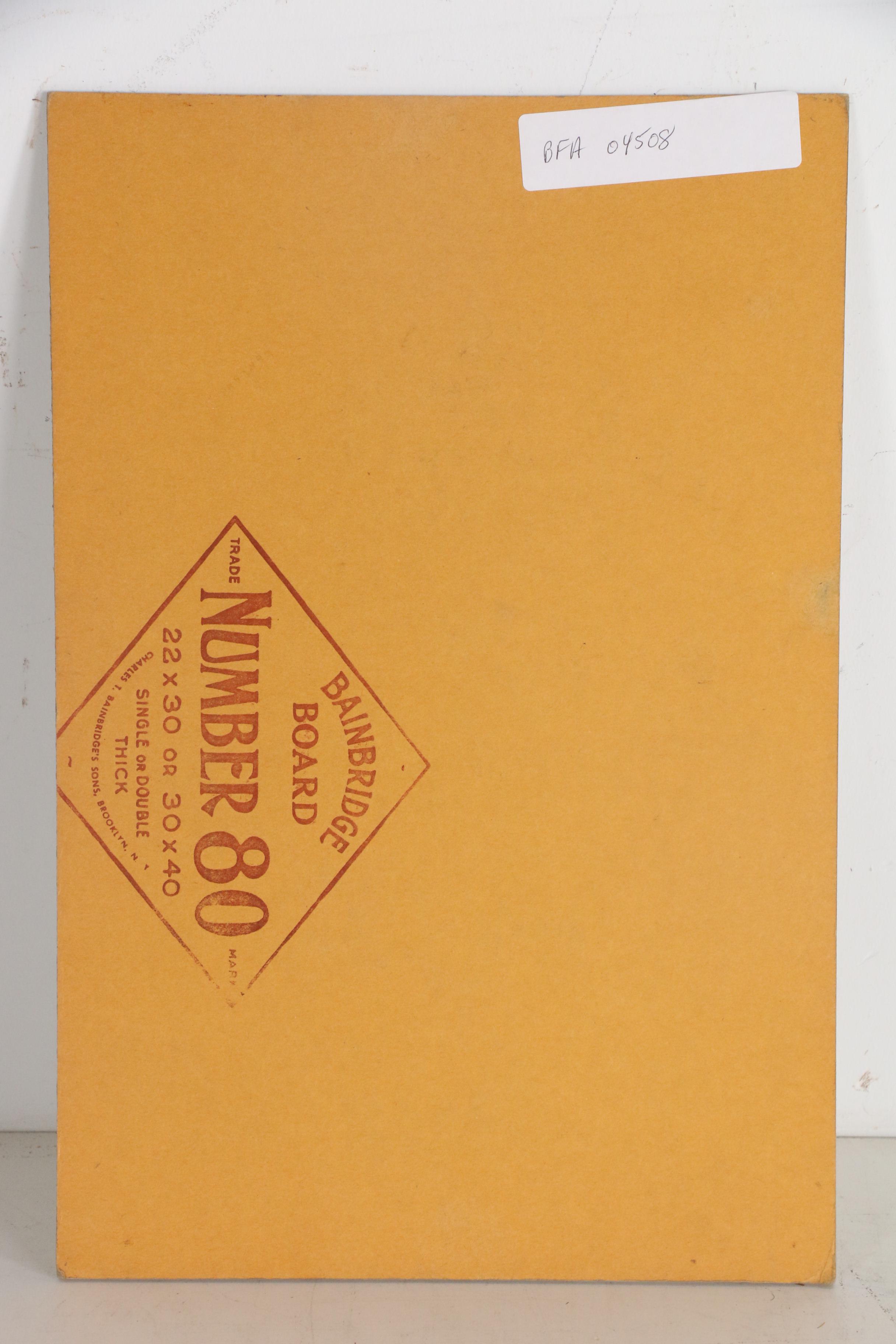 Mid 20th Century Cartoon Watercolor Illustration of Children