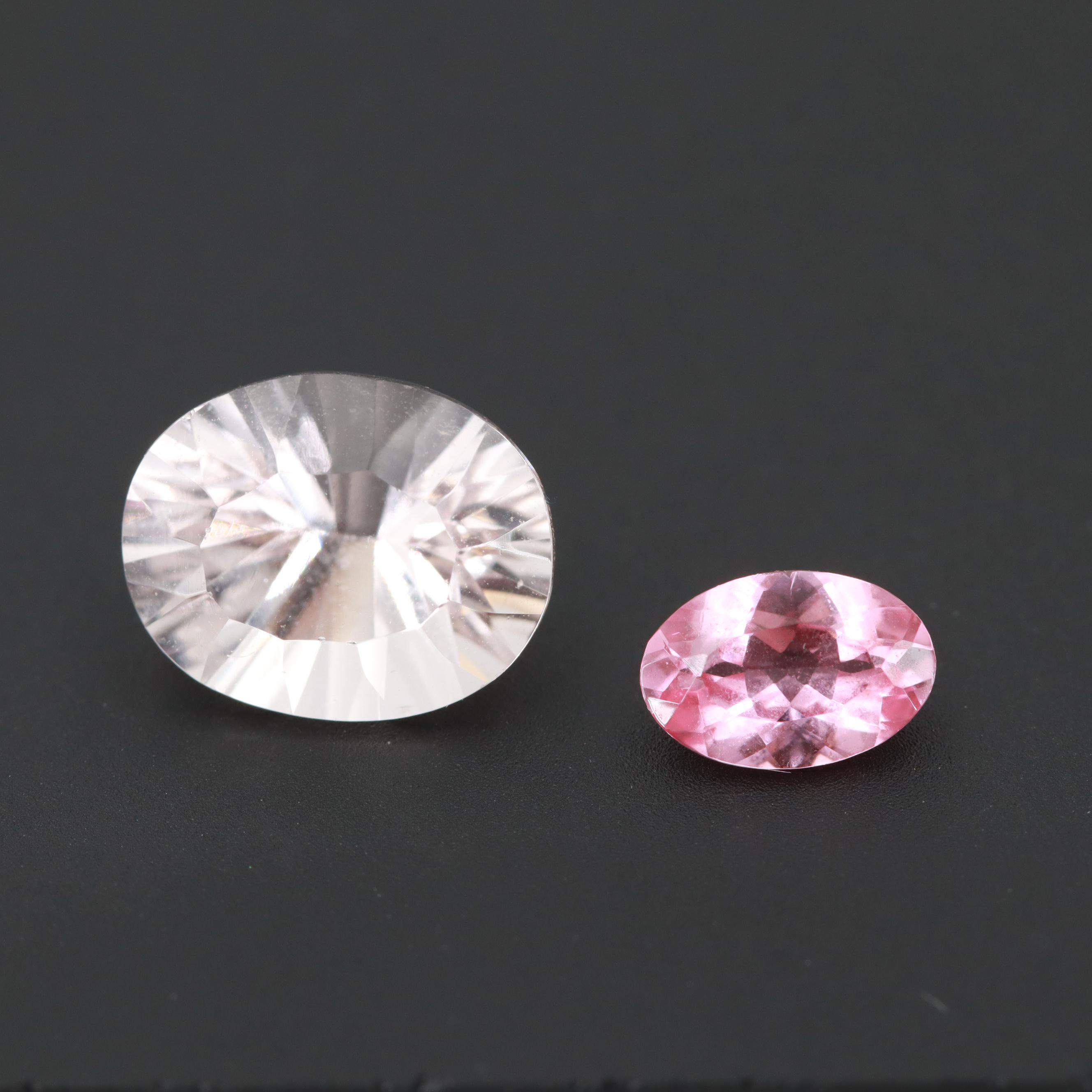 Loose 0.49 CT Spinel and 2.00 CT Morganite Stones