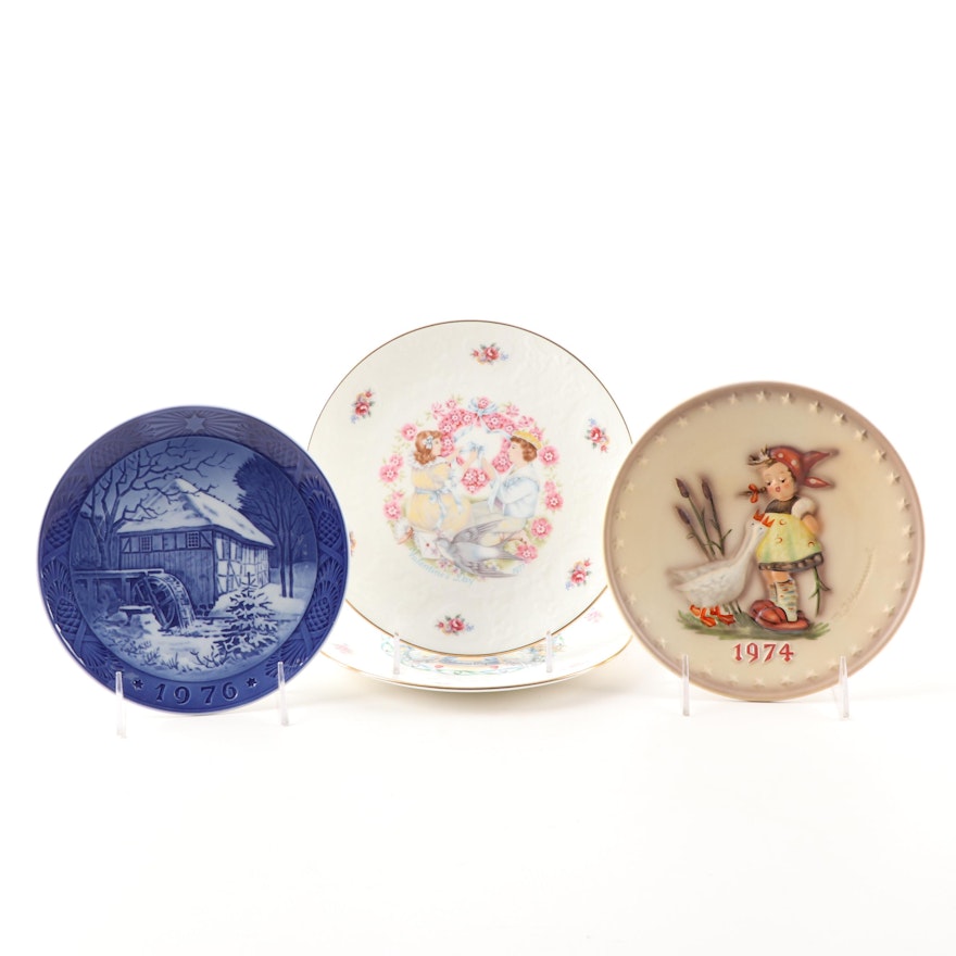 Porcelain Collector Plates by Royal Copenhagen and Royal Doulton