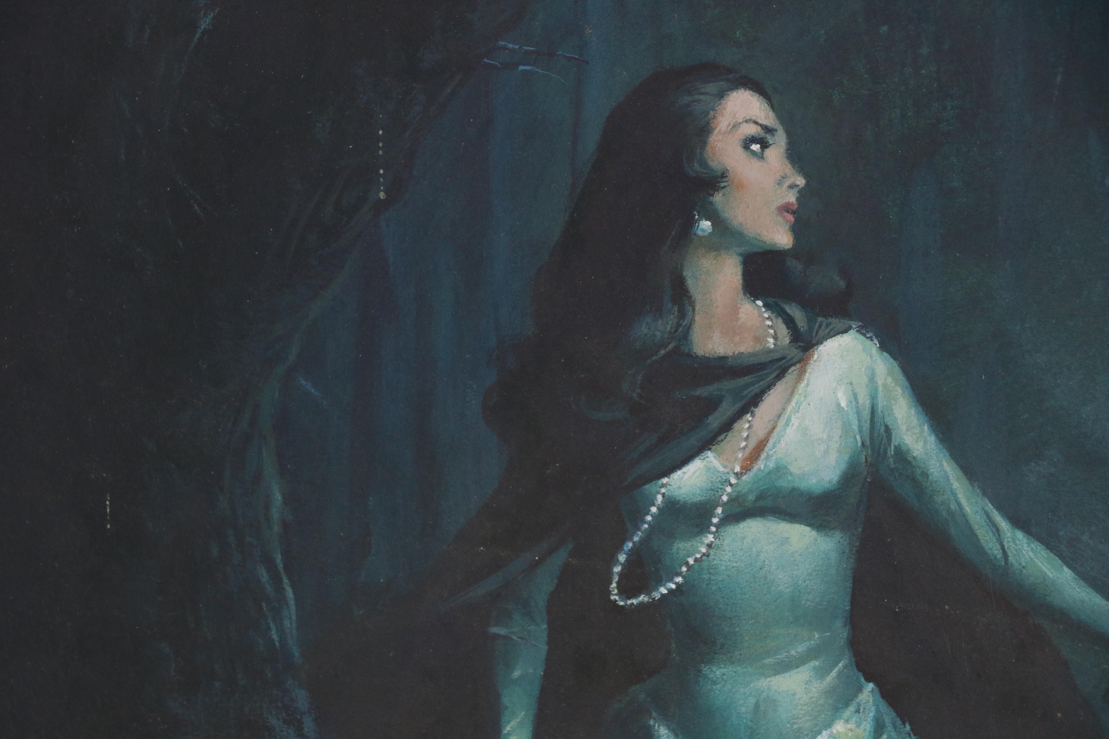 Charles W. Copeland Figural Gouache Illustration