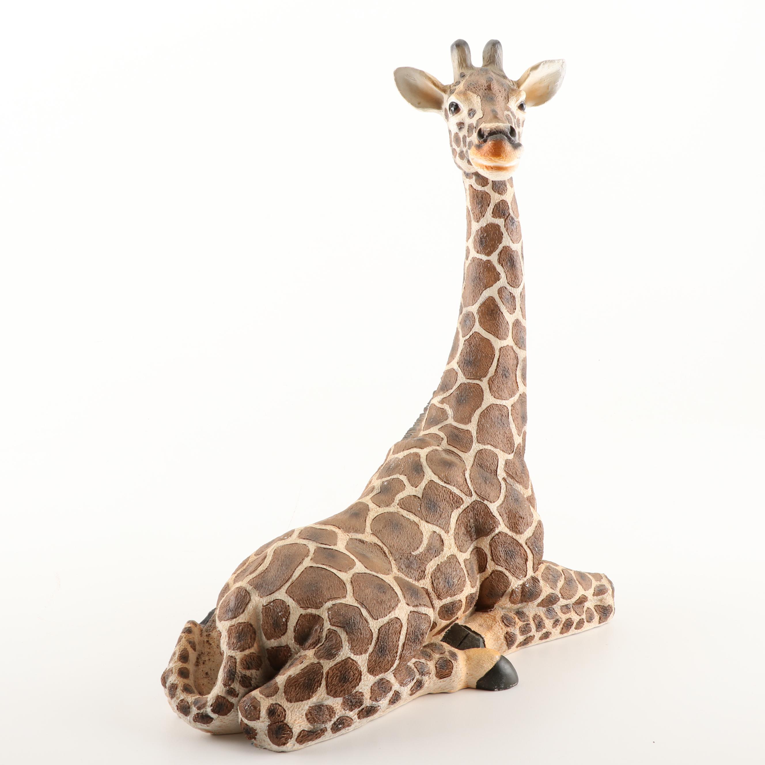 Giraffe and Zebra Resin Figurines