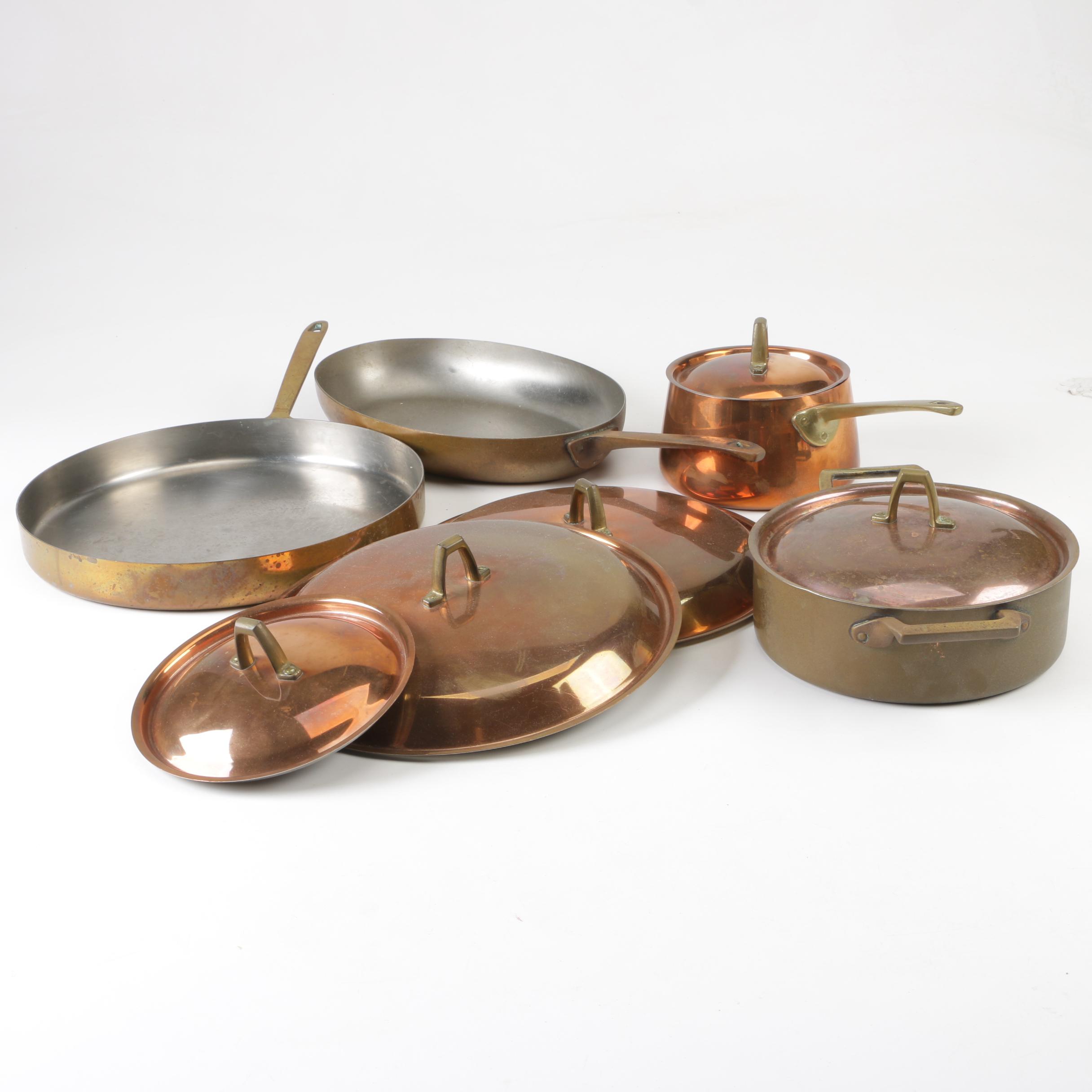 Paul Revere Copper Cookware, Limited Edition Sauce Pot and Lids