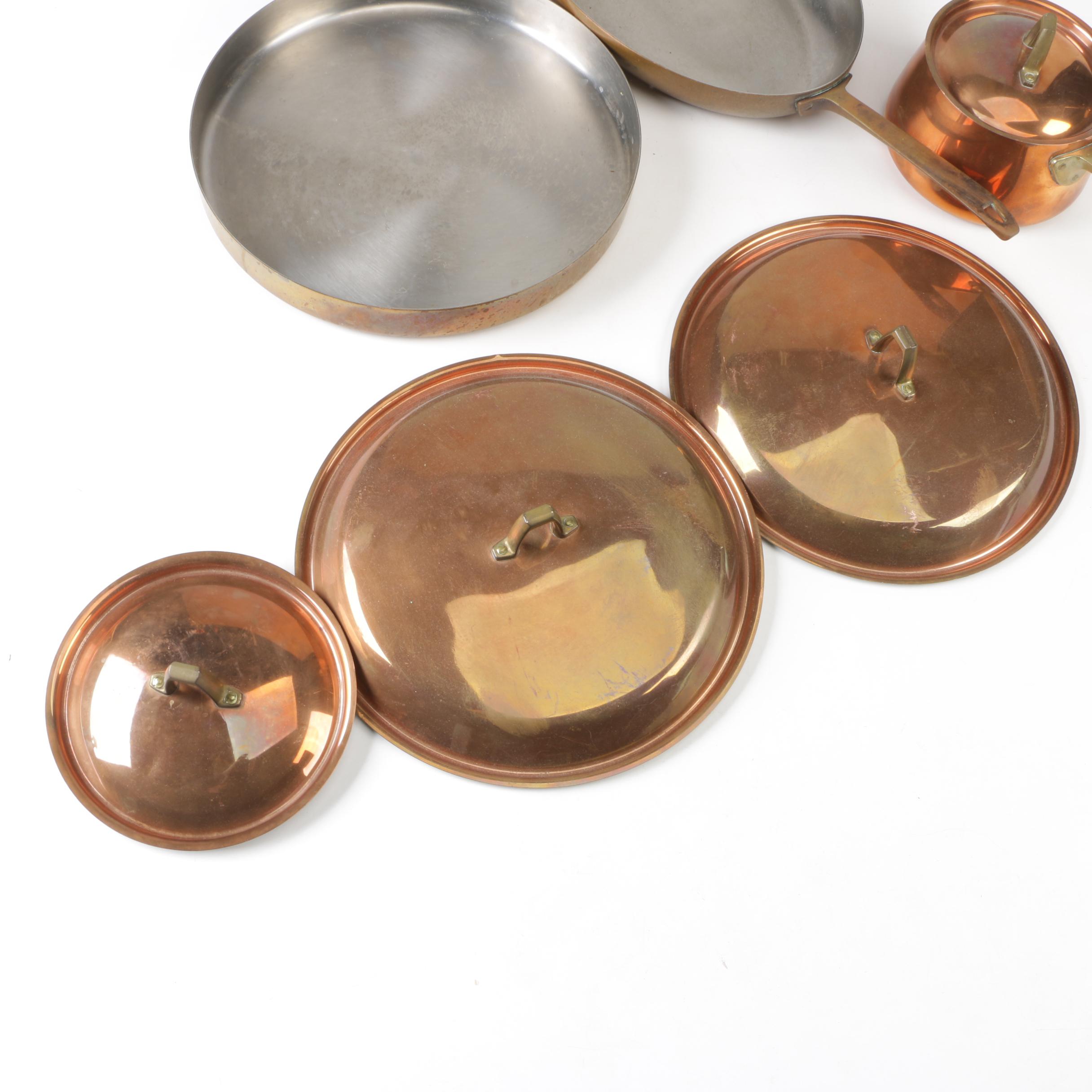 Paul Revere Copper Cookware, Limited Edition Sauce Pot and Lids