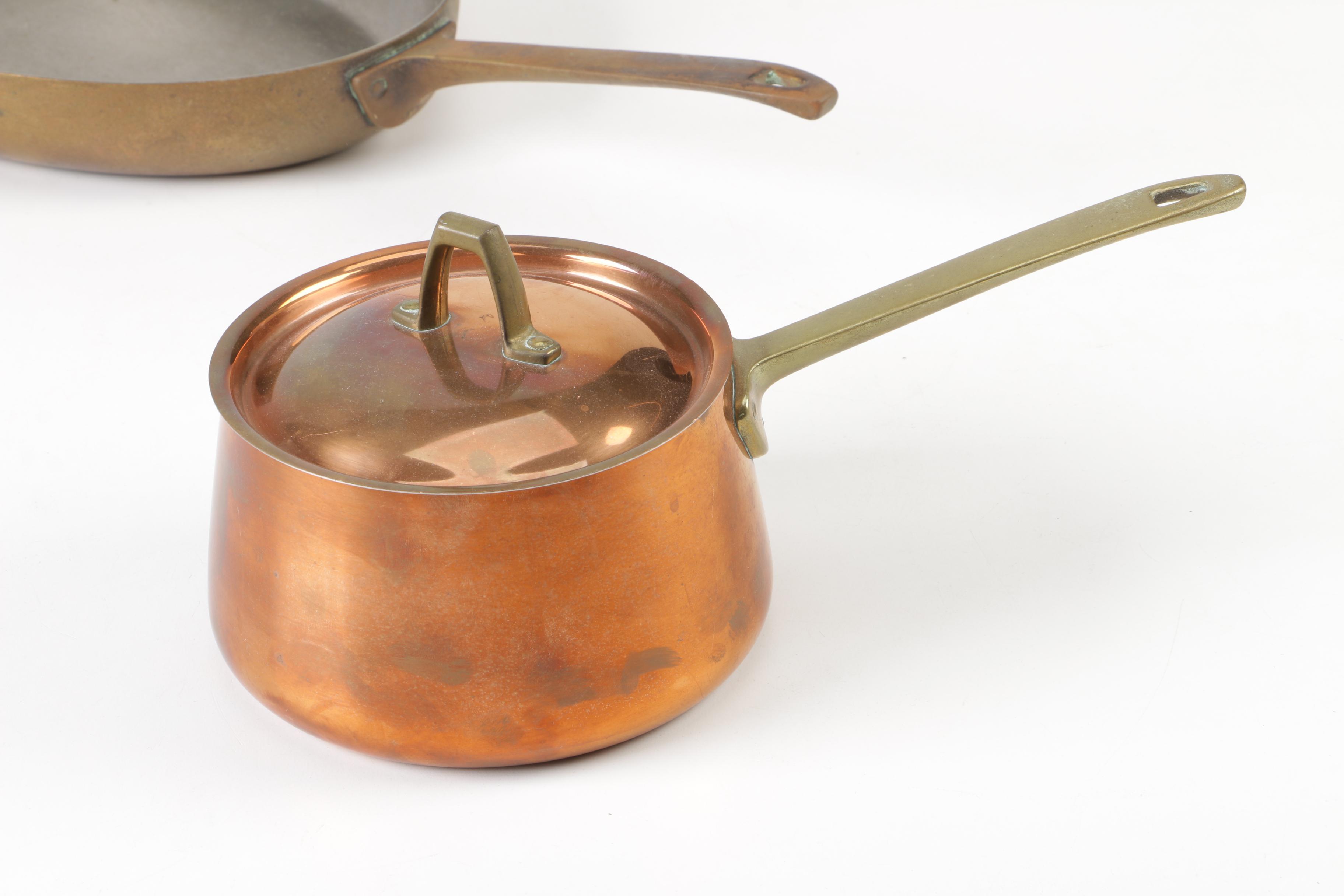 Paul Revere Copper Cookware, Limited Edition Sauce Pot and Lids