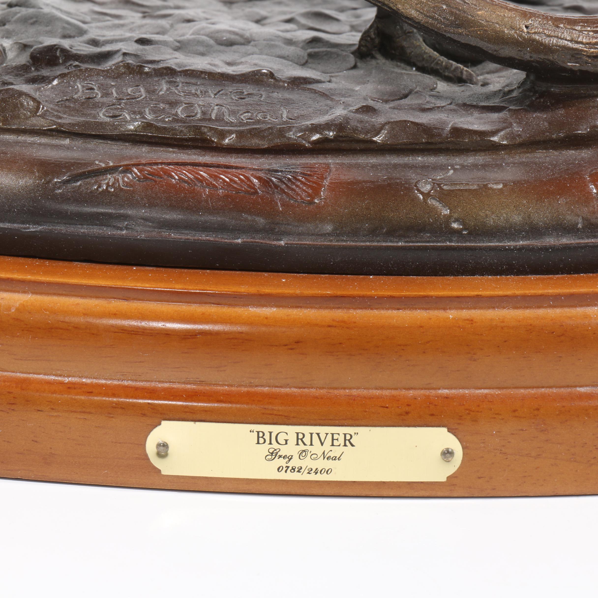 Greg O'Neal Bronze Sculpture "Big River"