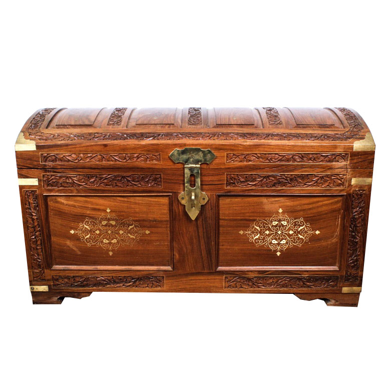 Hand-Carved Middle Eastern Cedar Trunk
