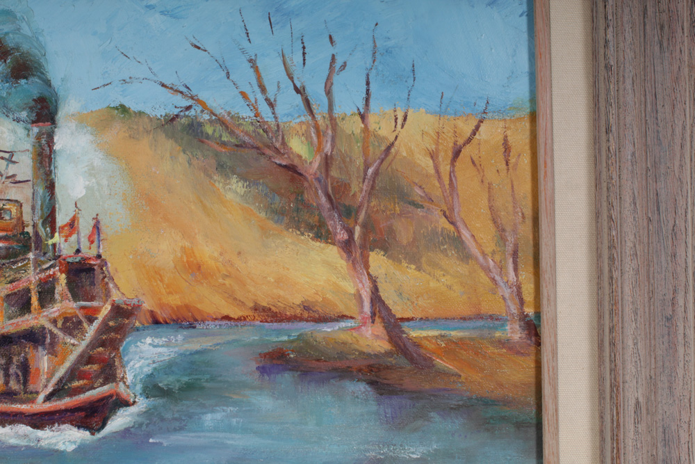 Riverboat Oil Painting