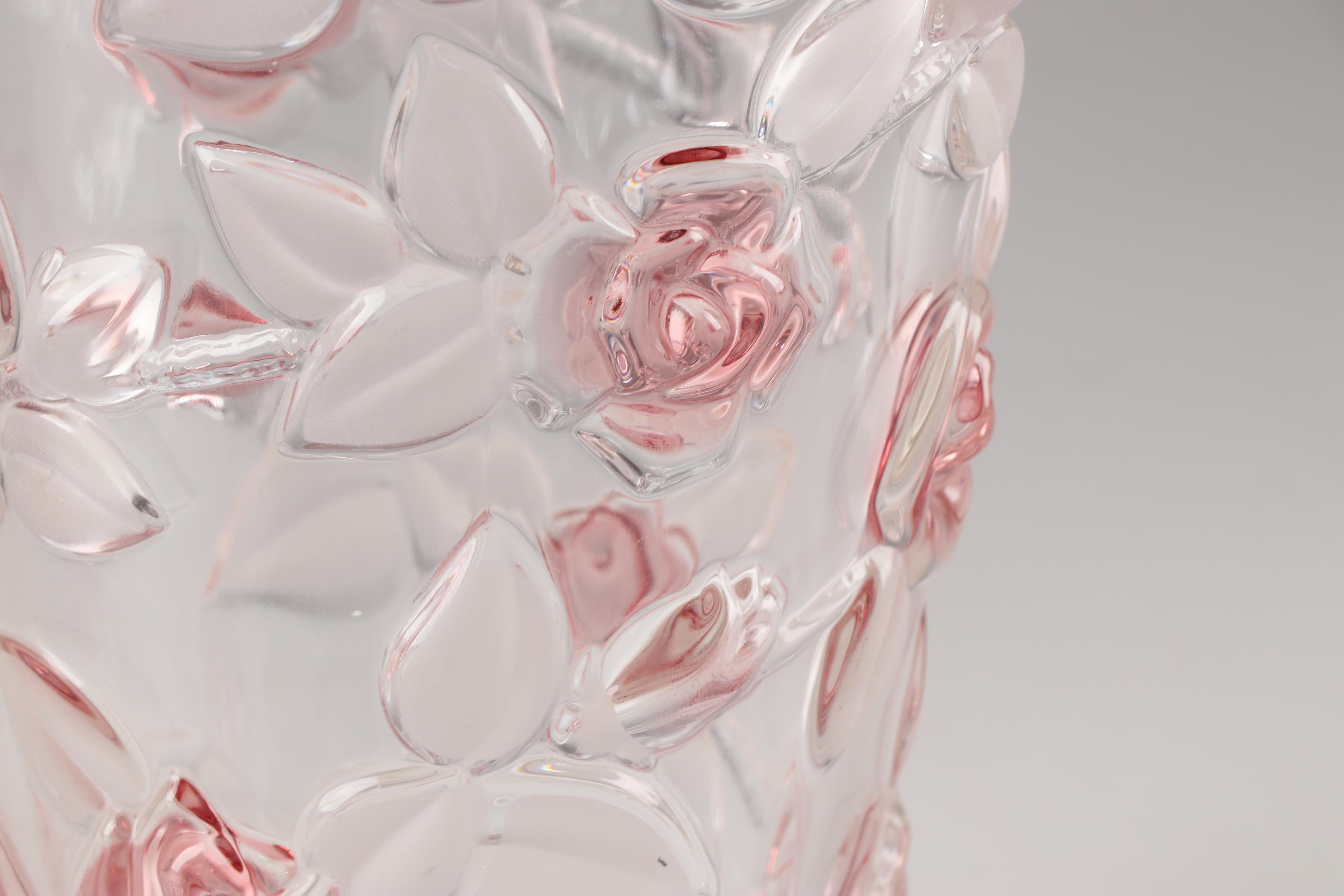 Bella Rosa Pink Frost Vase by Mikasa
