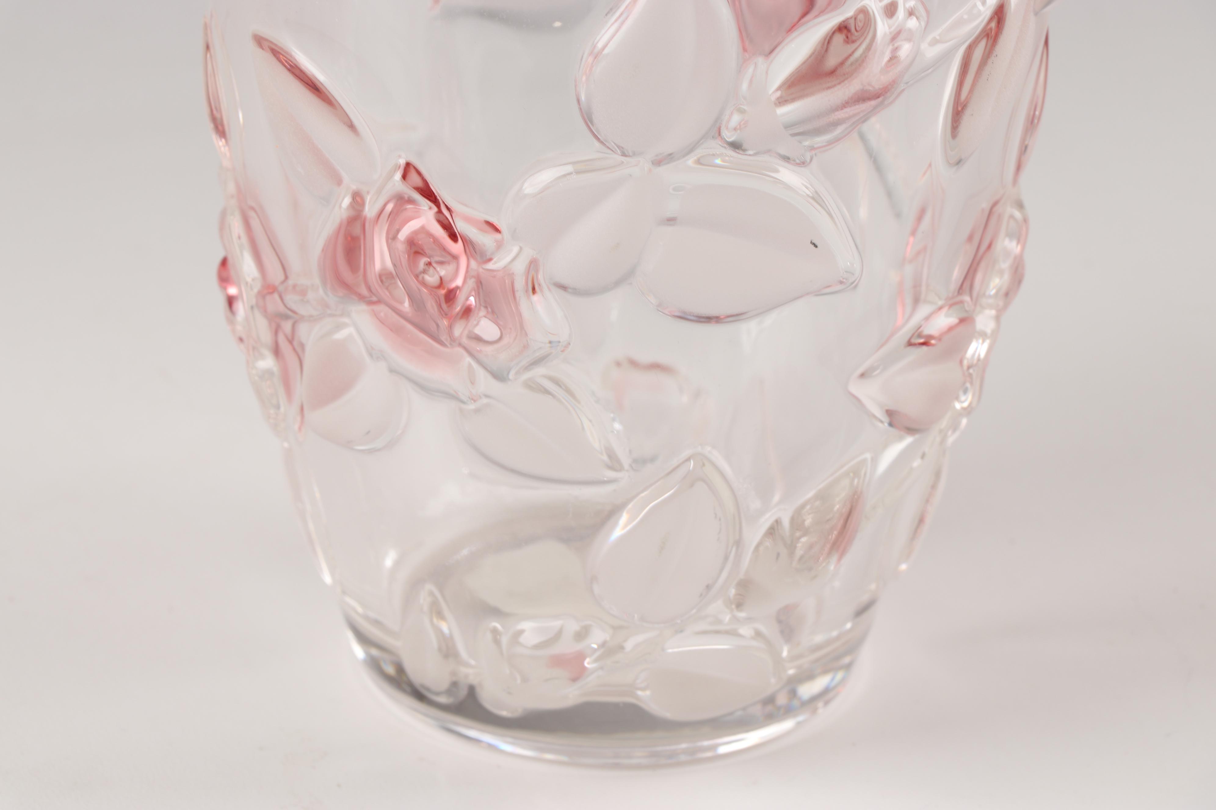 Bella Rosa Pink Frost Vase by Mikasa