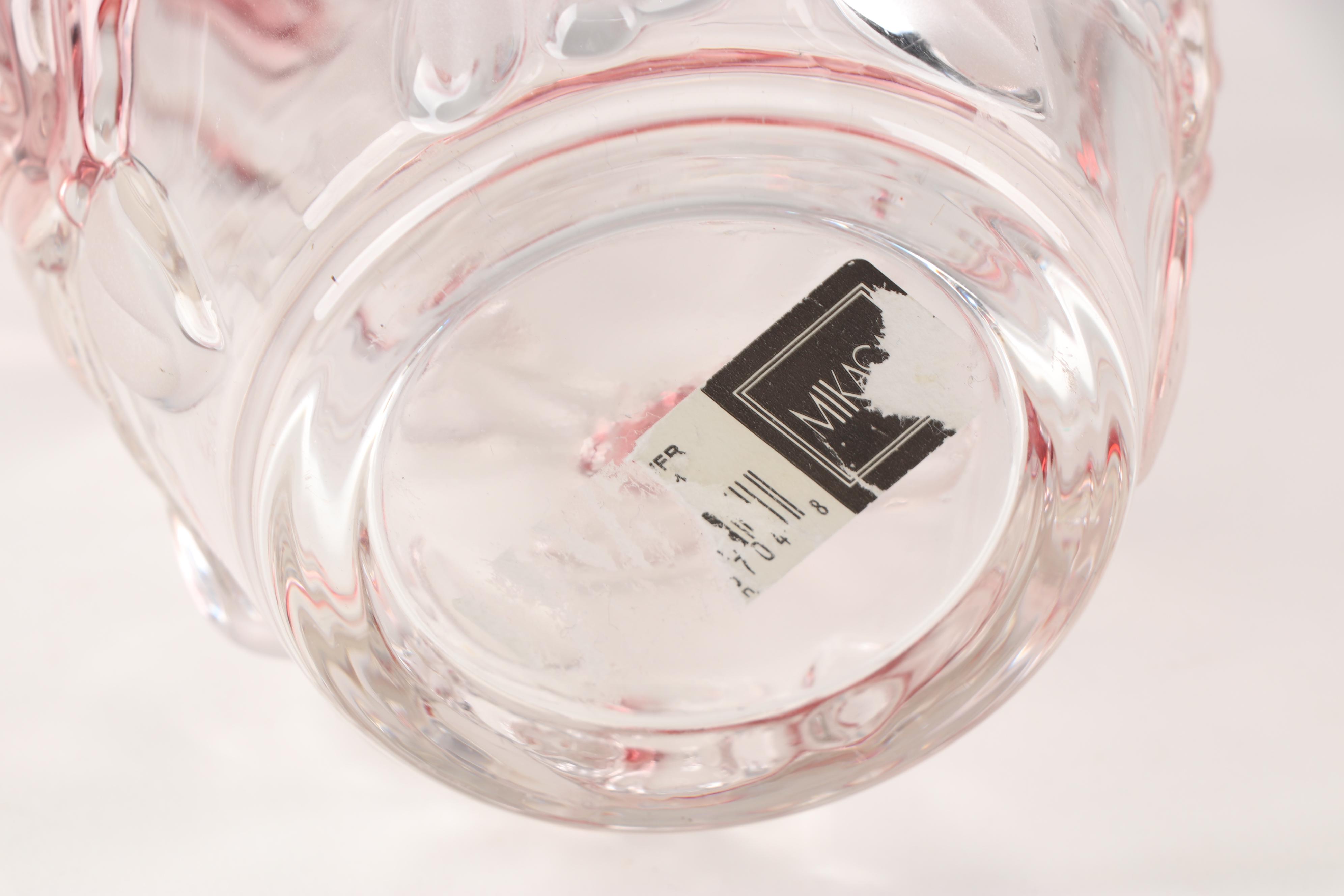 Bella Rosa Pink Frost Vase by Mikasa