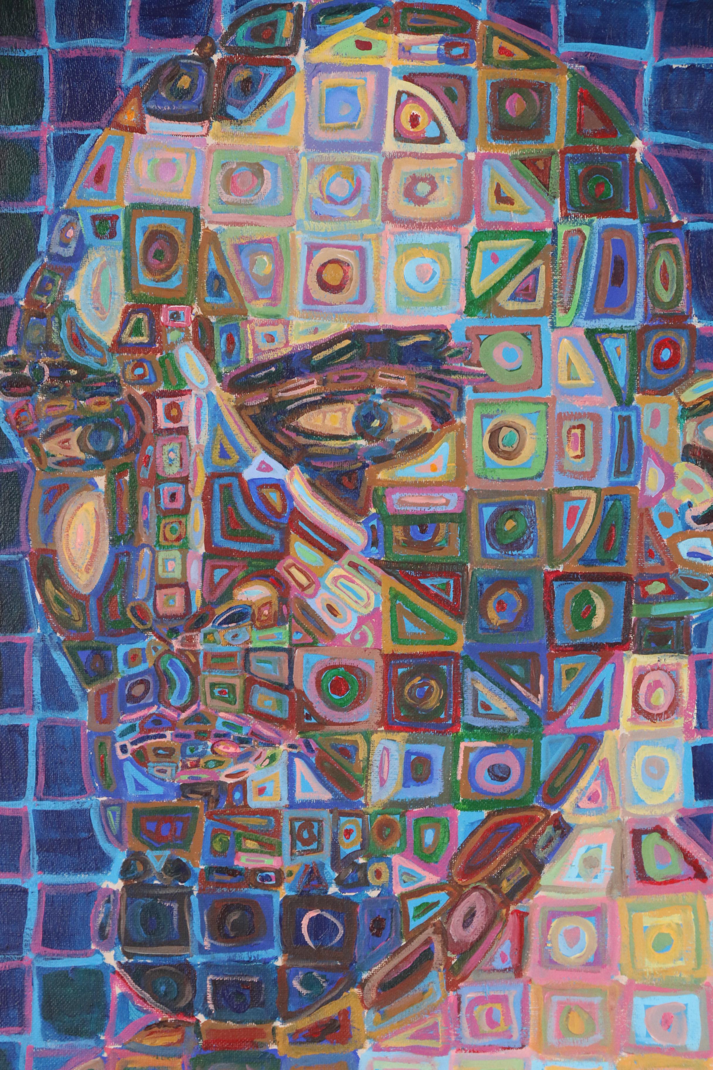 Christian Fattorusso 2008 Oil Painting "Inner Self Portrait"