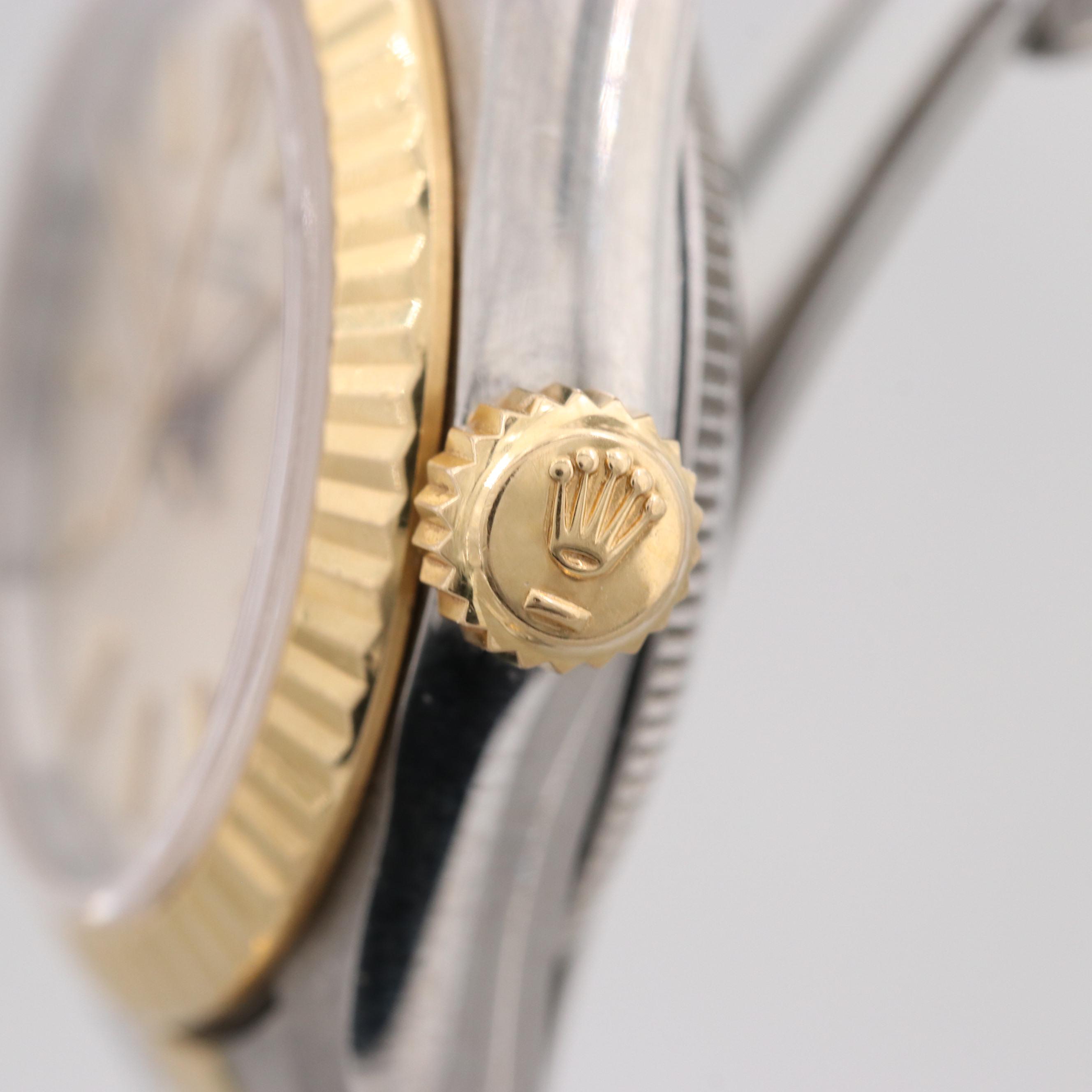 Rolex Oyster Perpetual Stainless Steel and 18K Yellow Gold Watch, 1987