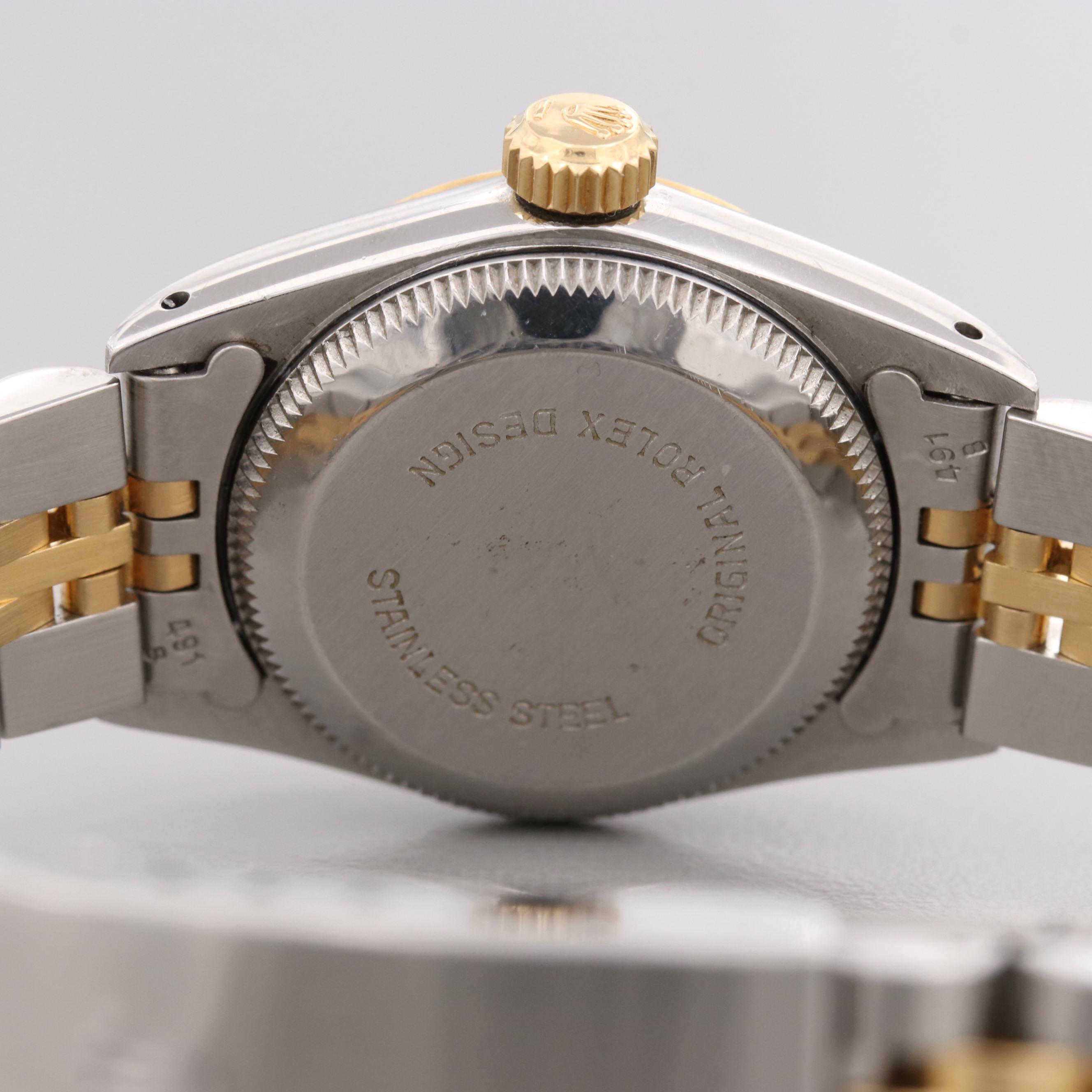 Rolex Oyster Perpetual Stainless Steel and 18K Yellow Gold Watch, 1987