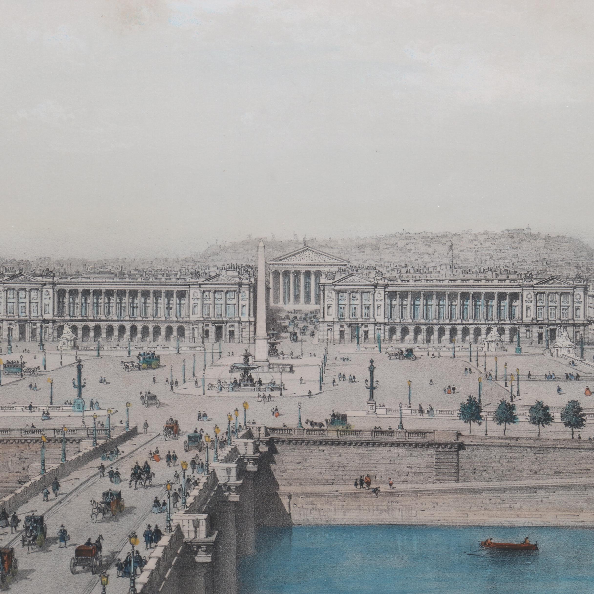 Lithograph after Von Philippe Benoist "Paris Dans Sa Splendeur"