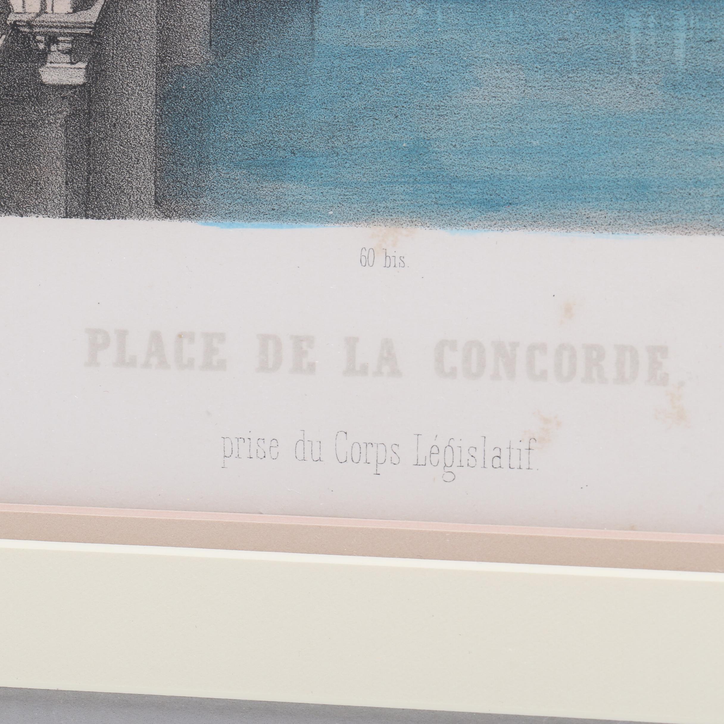 Lithograph after Von Philippe Benoist "Paris Dans Sa Splendeur"