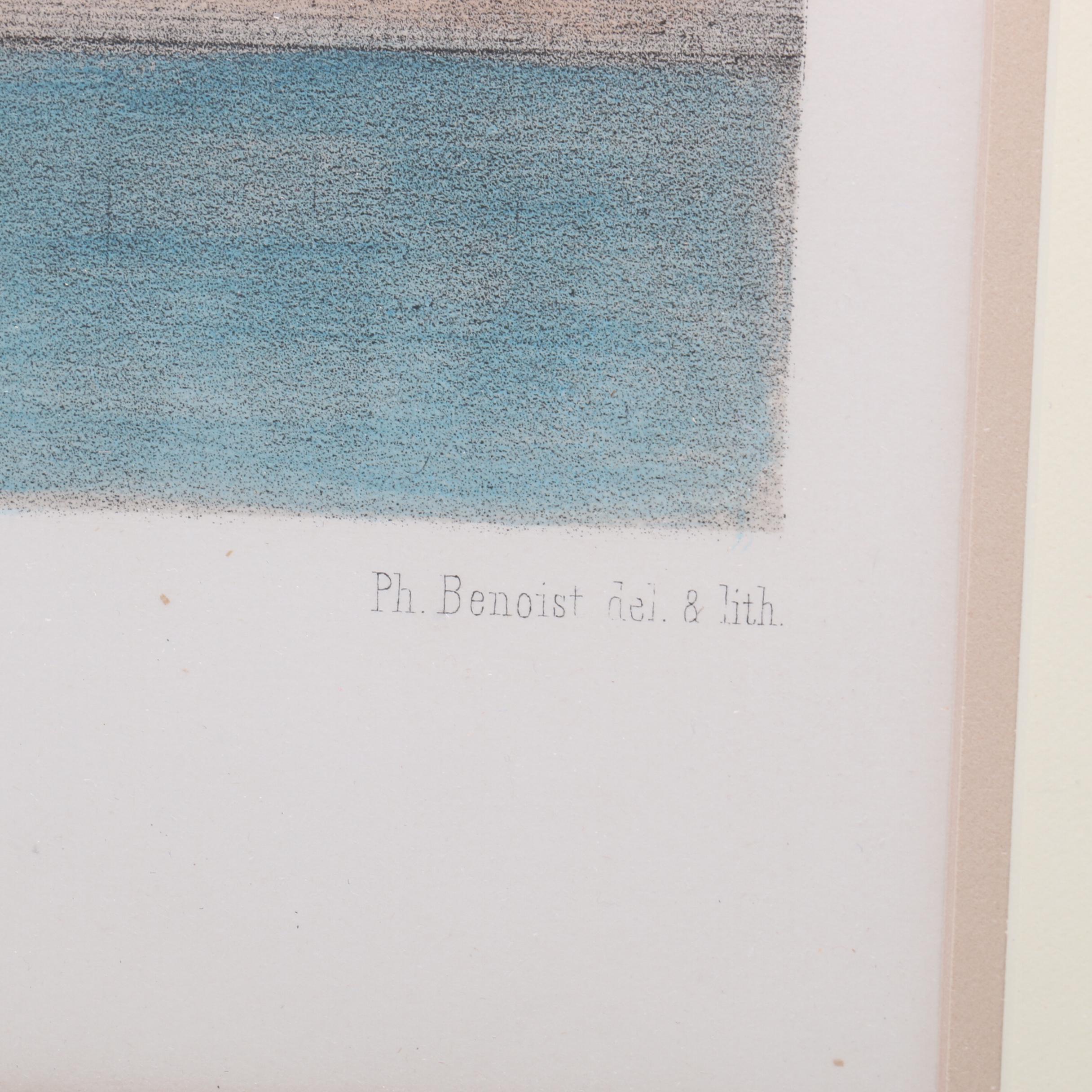 Lithograph after Von Philippe Benoist "Paris Dans Sa Splendeur"