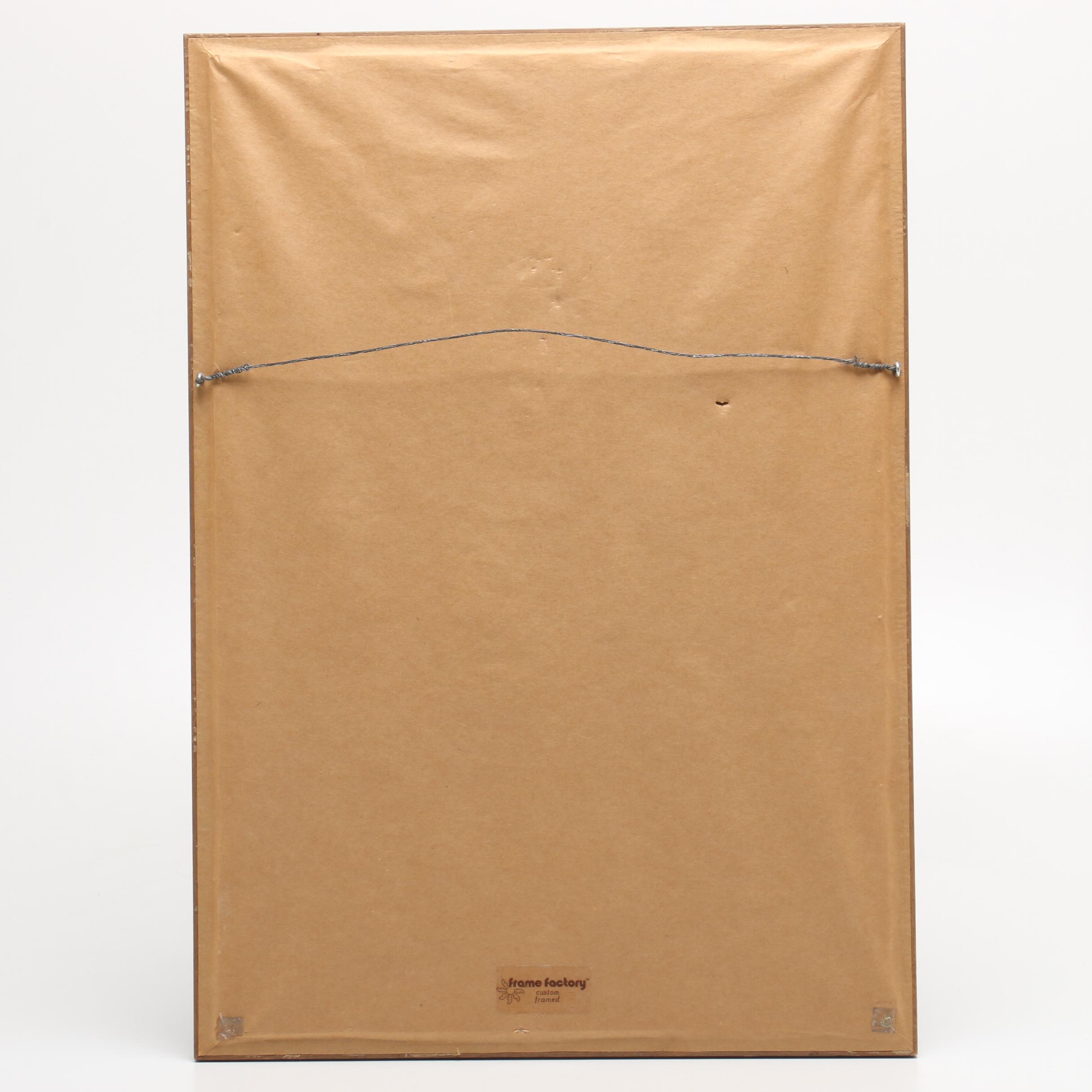 Paul Ashbrook Etching with Aquatint of Man on City Sidewalk