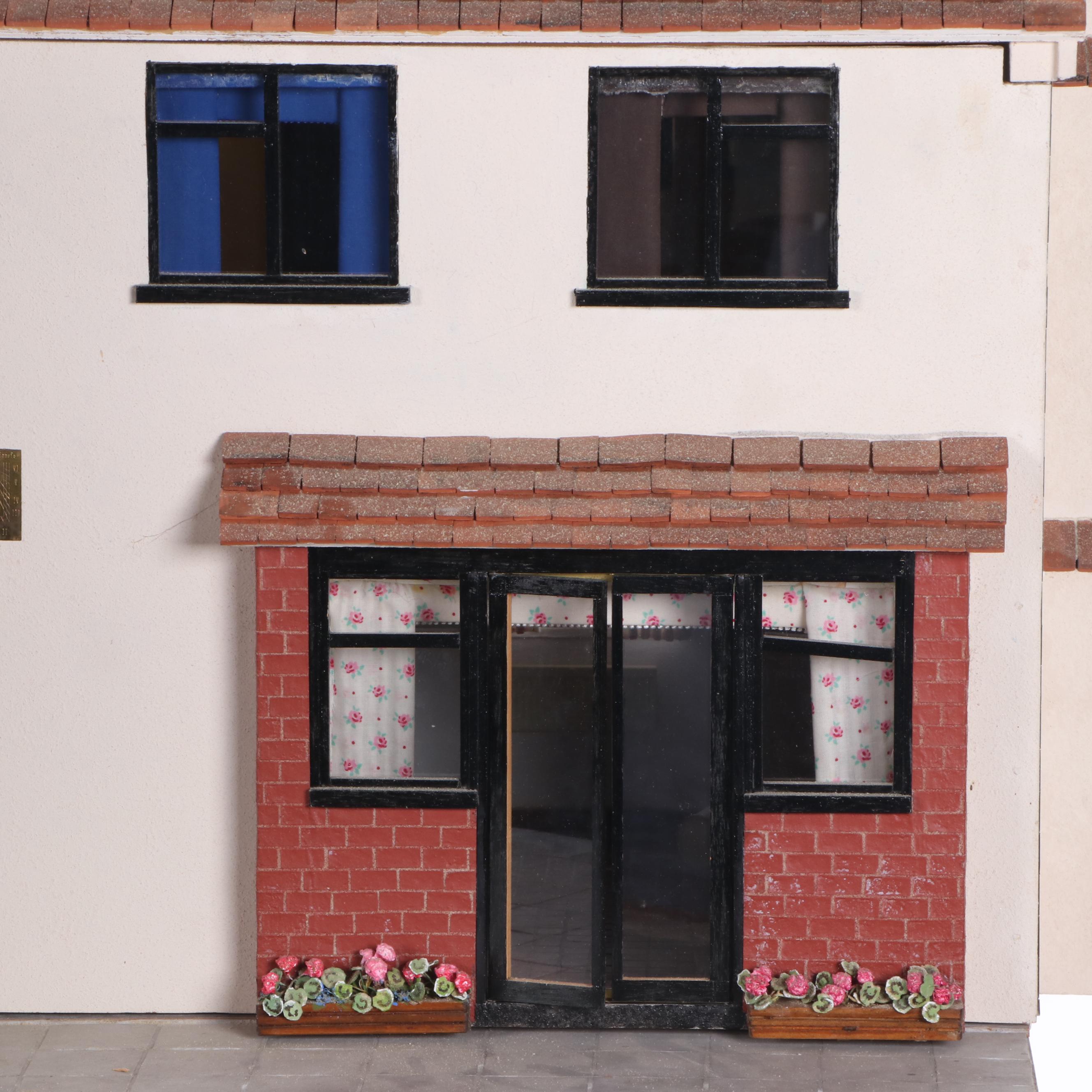 English Cottage Dollhouse with Miniatures