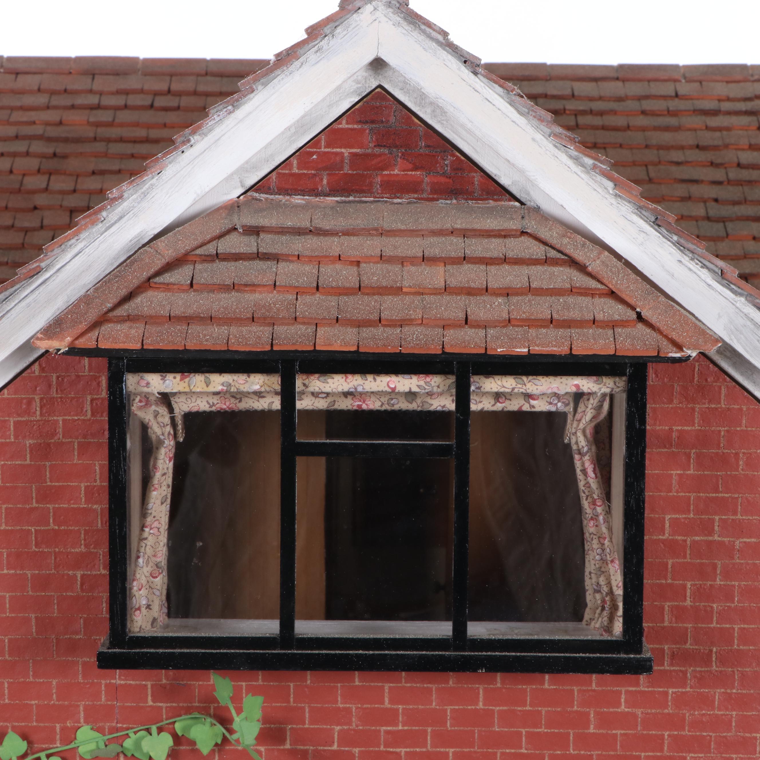 English Cottage Dollhouse with Miniatures