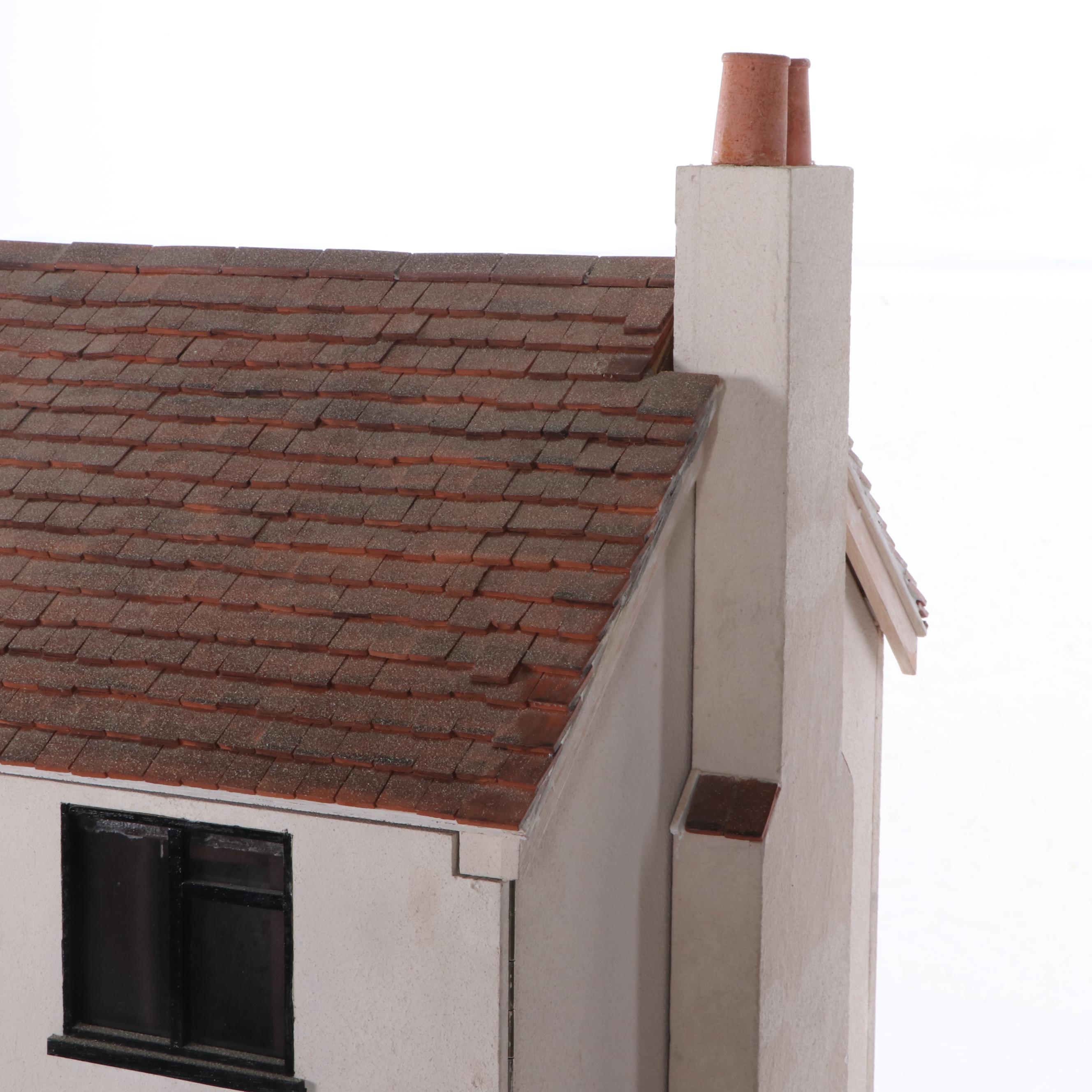 English Cottage Dollhouse with Miniatures