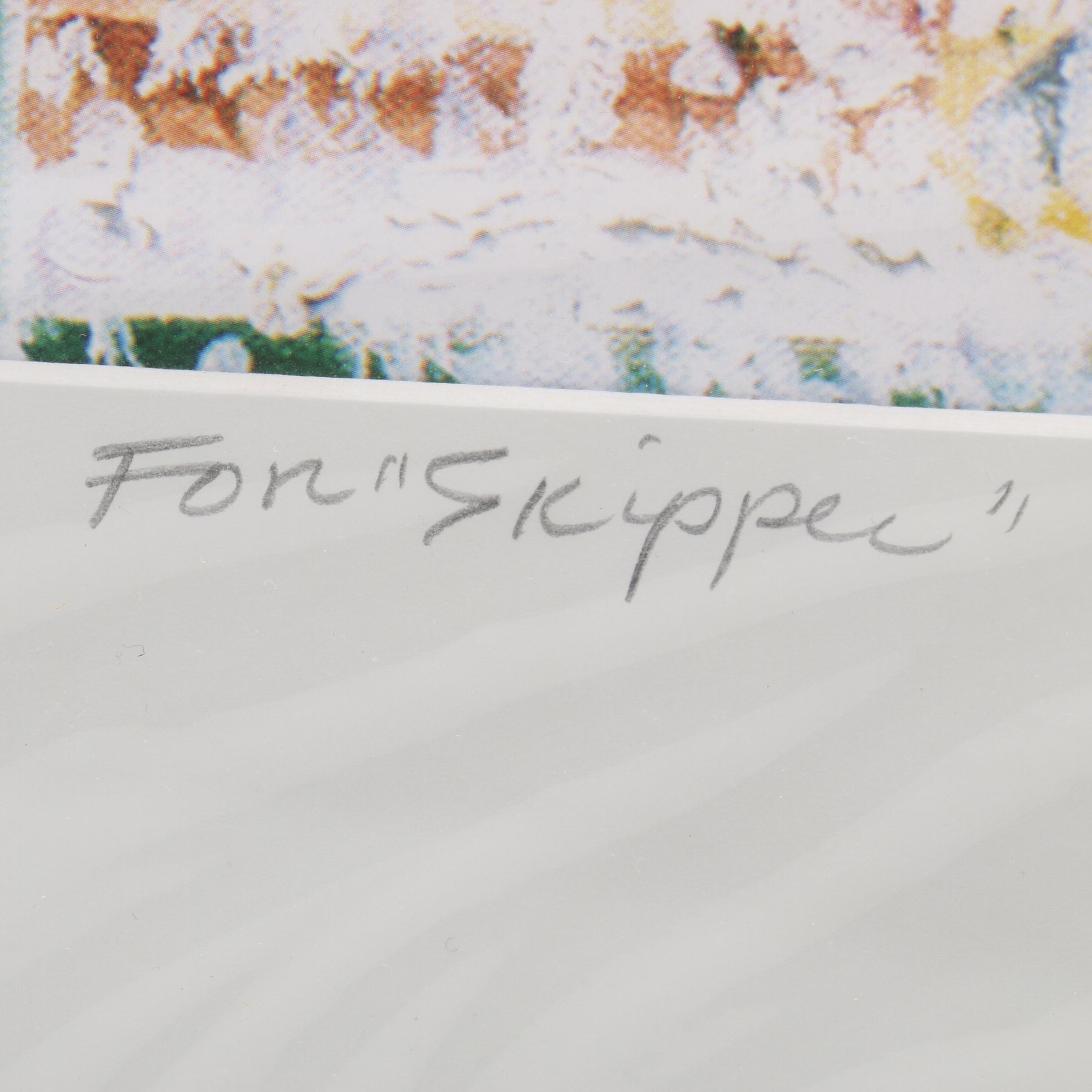 Thailene Jon Scully Offset Lithograph from Original Painting "Winter Storm, NYC"