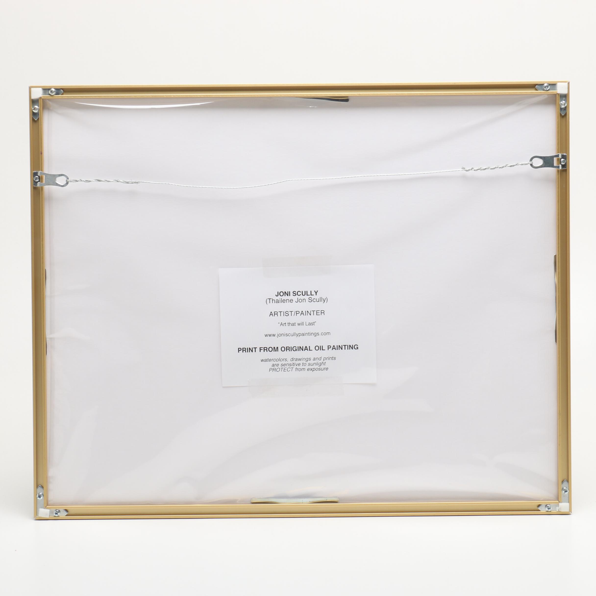 Thailene Jon Scully Offset Lithograph from Original Painting "Winter Storm, NYC"