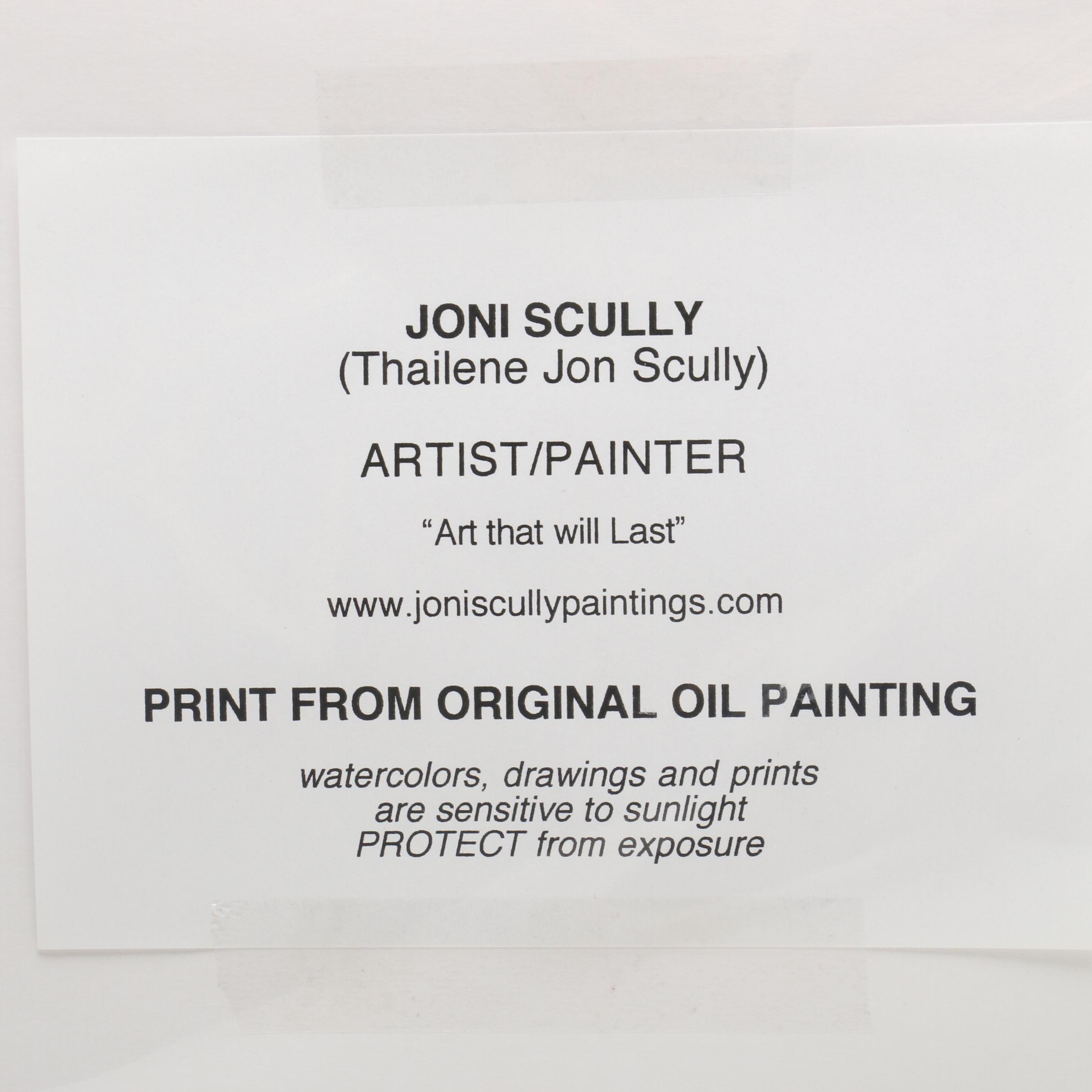 Thailene Jon Scully Offset Lithograph from Original Painting "Winter Storm, NYC"