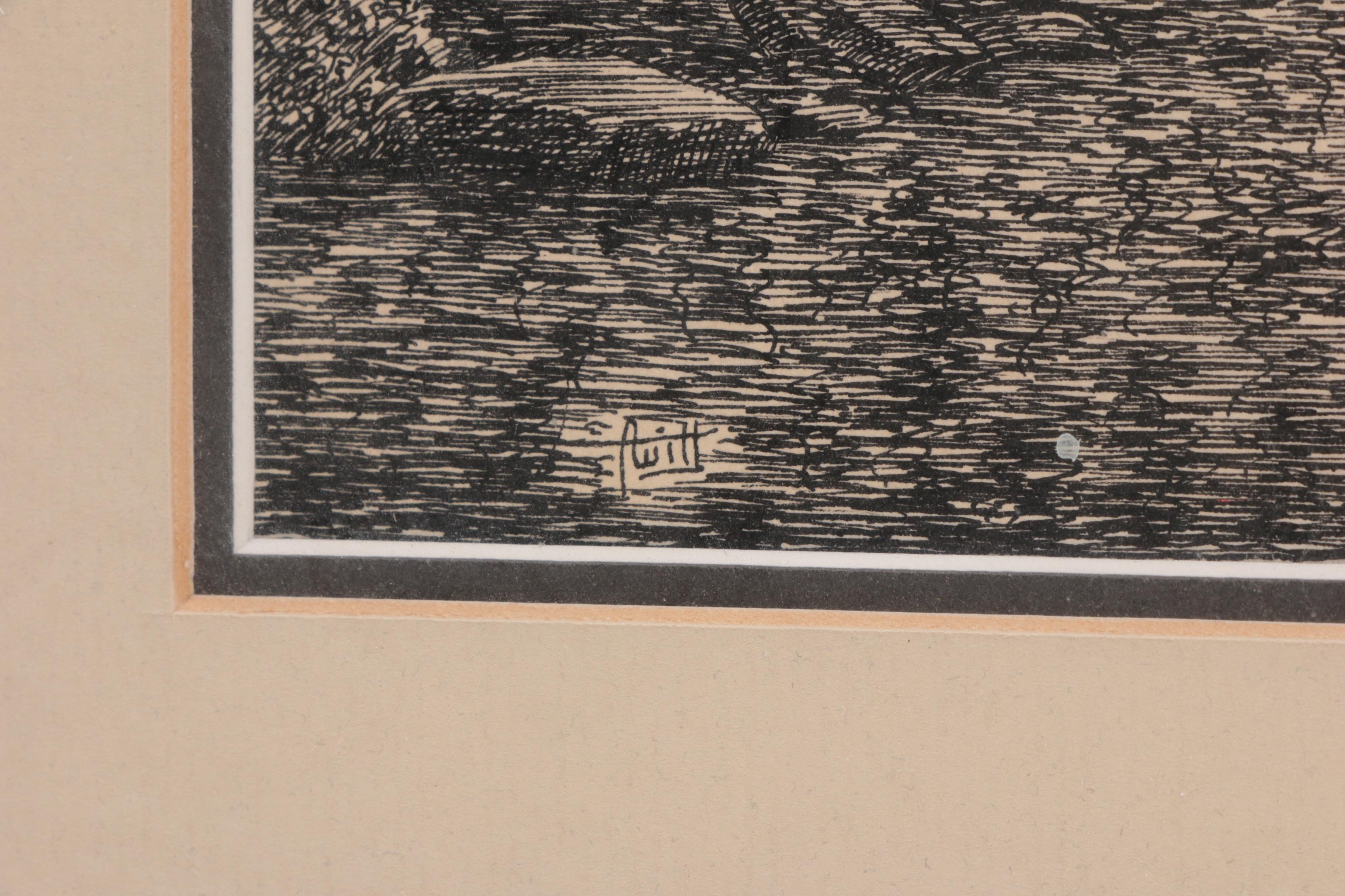 Sam Witt Landscape Ink Drawing