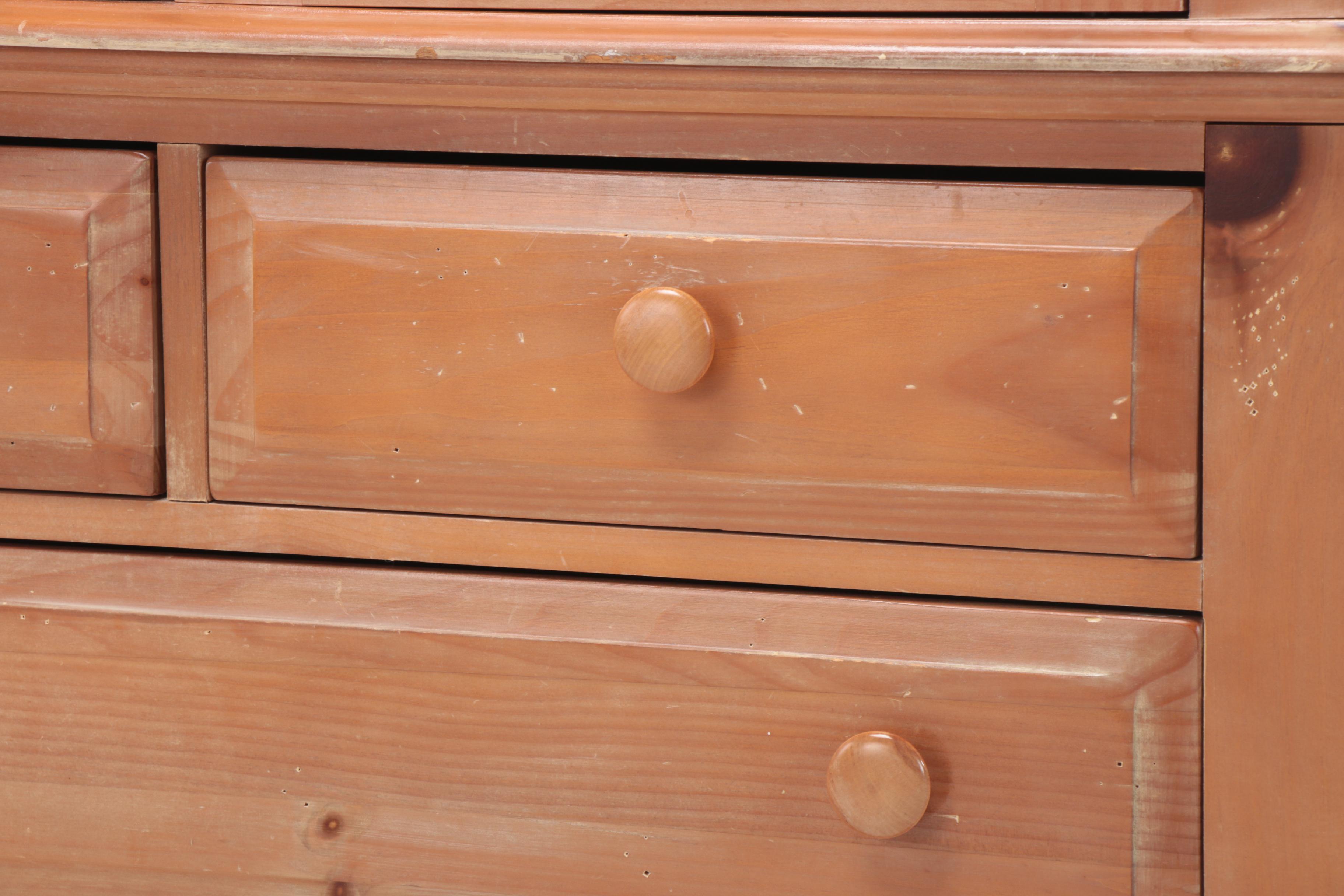 Broyhill Furniture French Provincial Style Pine Media Armoire