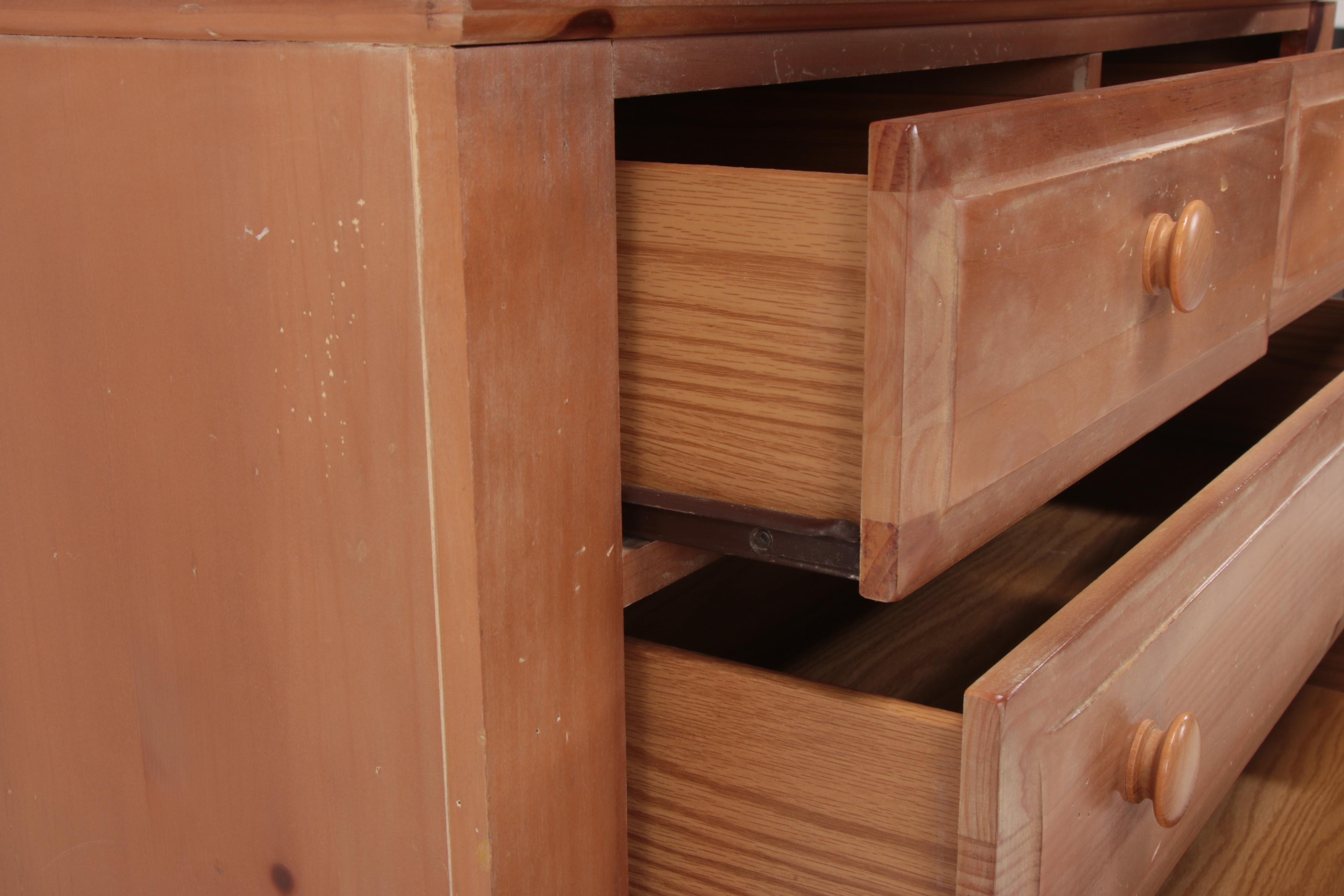 Broyhill Furniture French Provincial Style Pine Media Armoire