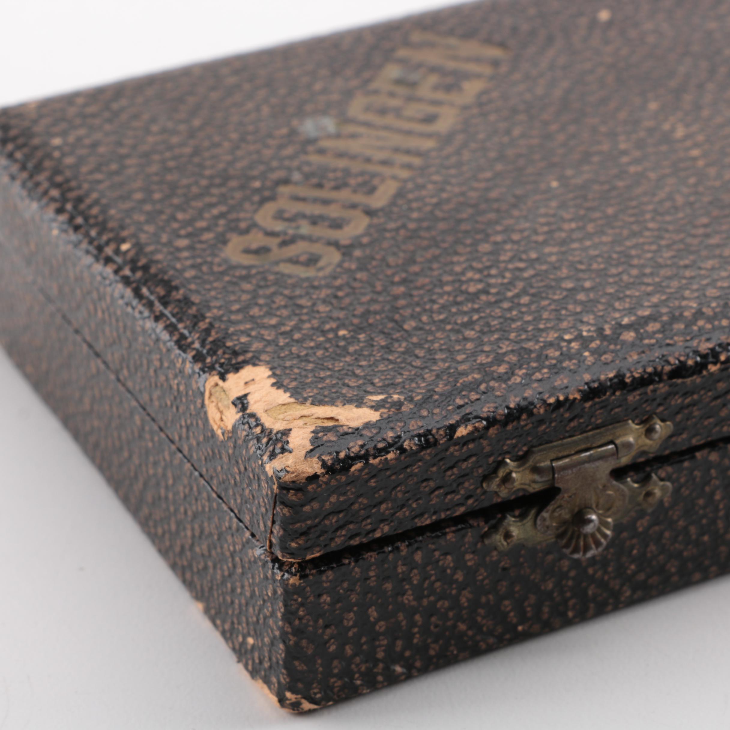 Solingen Seven Day Straight Razor Set with Presentation Case