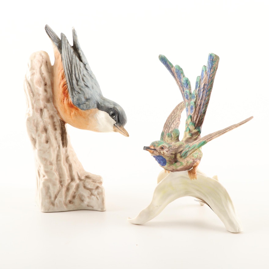 Hummel "Hummingbird" and "Nuthatch" Figurines