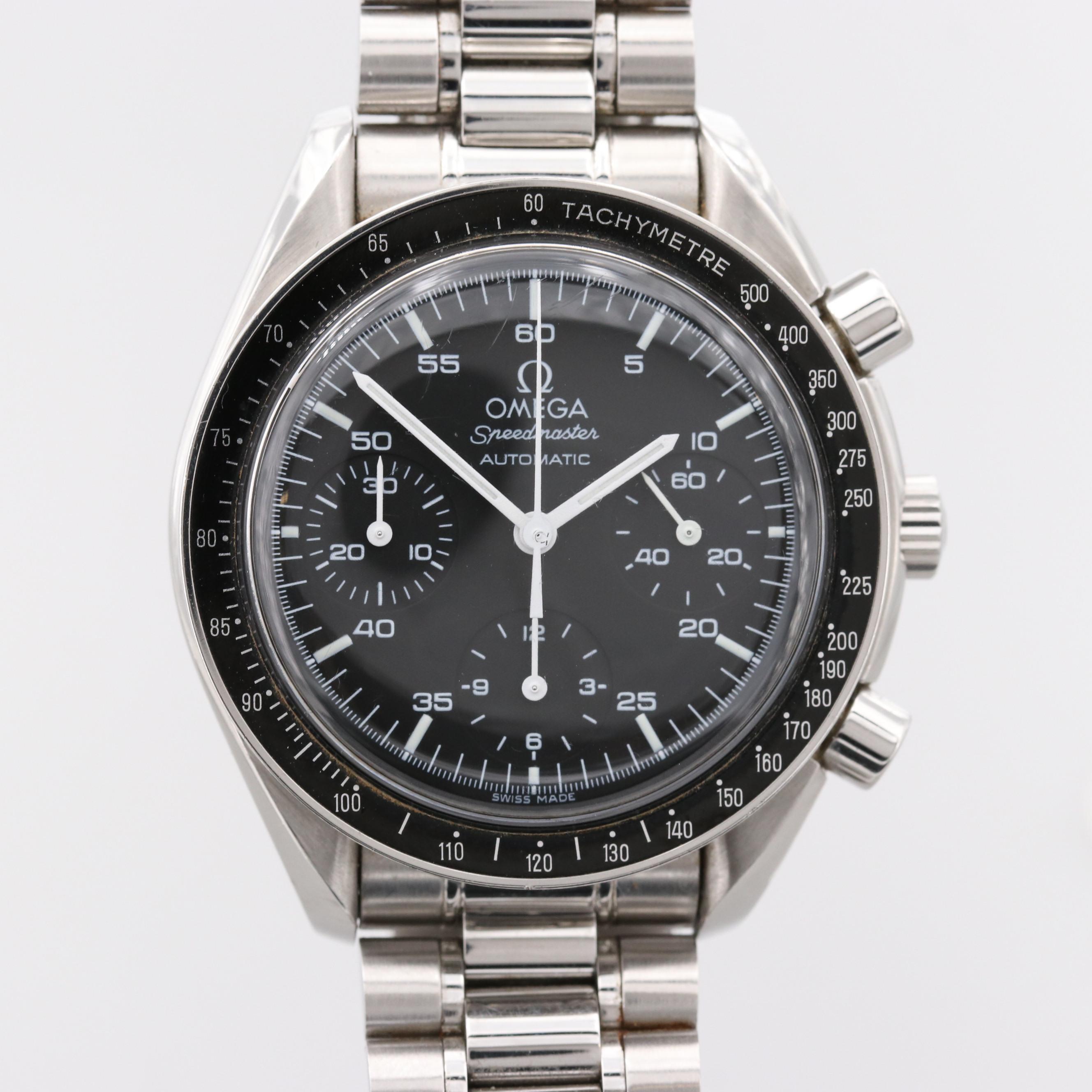 Omega Speedmaster Stainless Steel Automatic Chronograph Watch