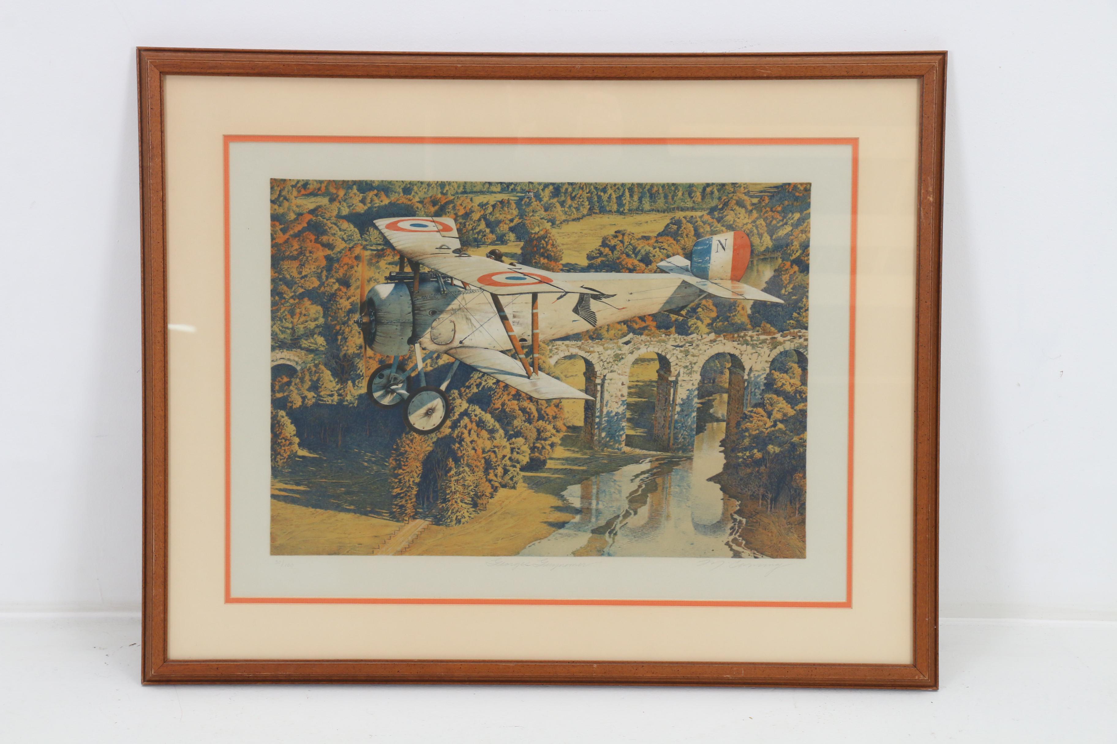 Merv Corning Limited Edition Airplane Color Lithographs