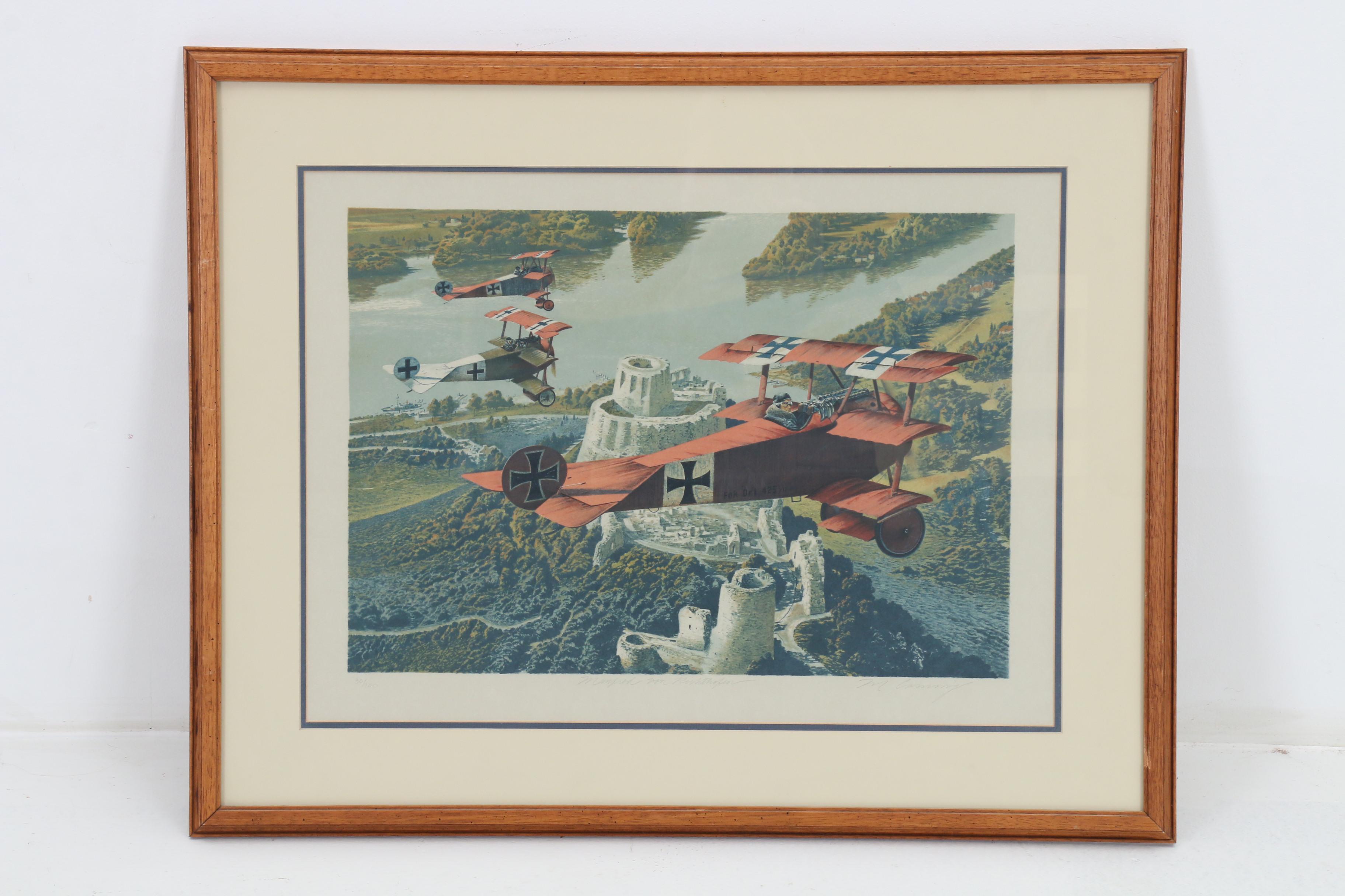 Merv Corning Limited Edition Airplane Color Lithographs