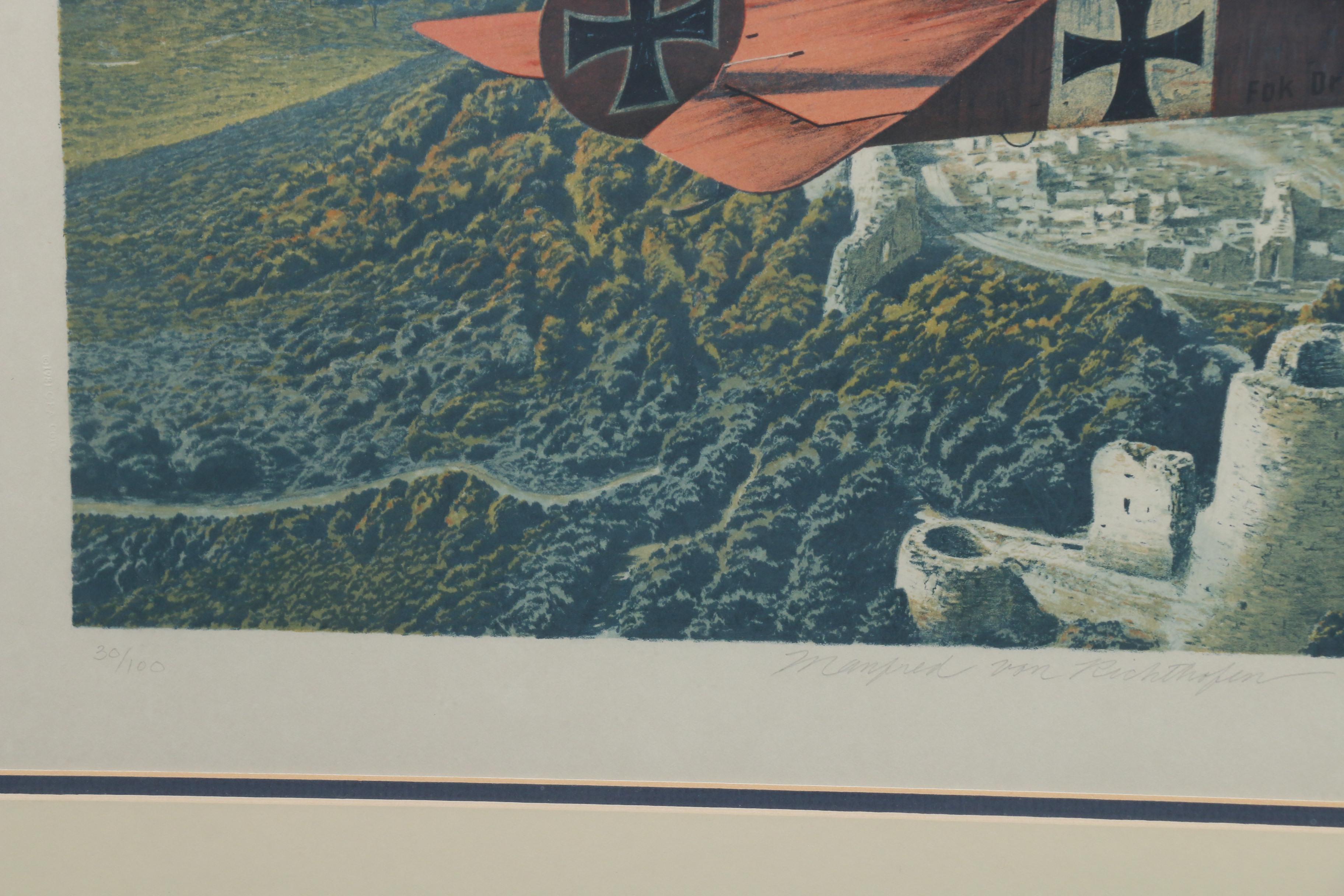 Merv Corning Limited Edition Airplane Color Lithographs