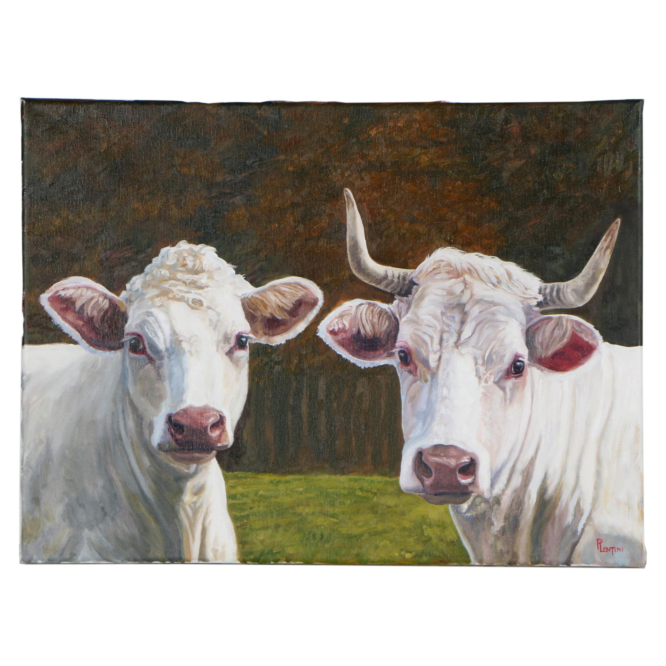 Peter Lentini Oil Painting "Due"